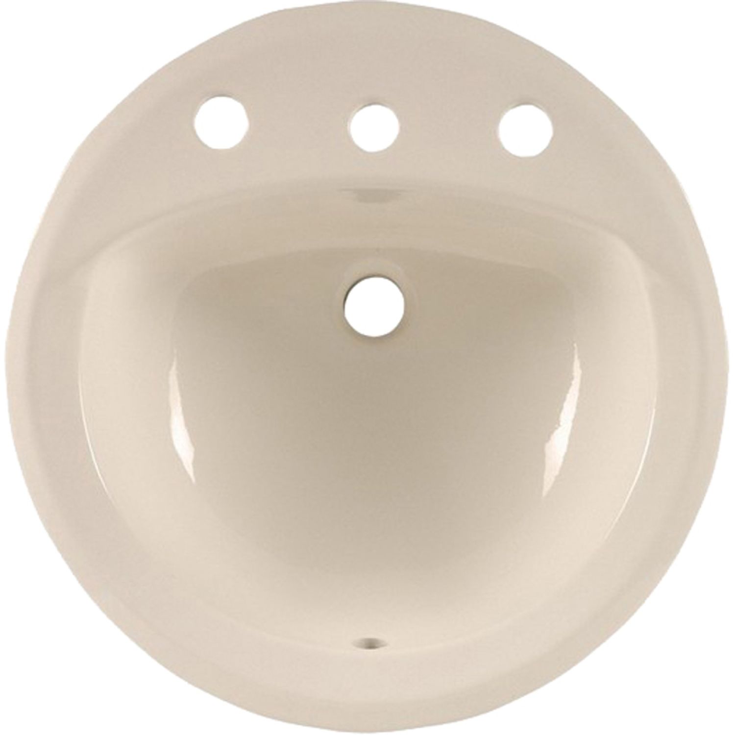 American Standard 0490.011.222 American Standard Rondalyn Countertop Bathroom Sink, 3-Hole, 8in Centers, Linen - 0490.011.222
