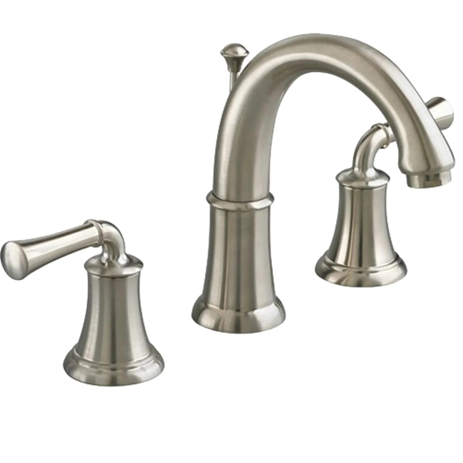 American Standard 7420.801.295 American Standard Portsmouth Widespread Two-Handle Brushed Nickel Lavatory Faucet, Lever Handles, 1.2 GPM, WaterSense - 7420.801.295