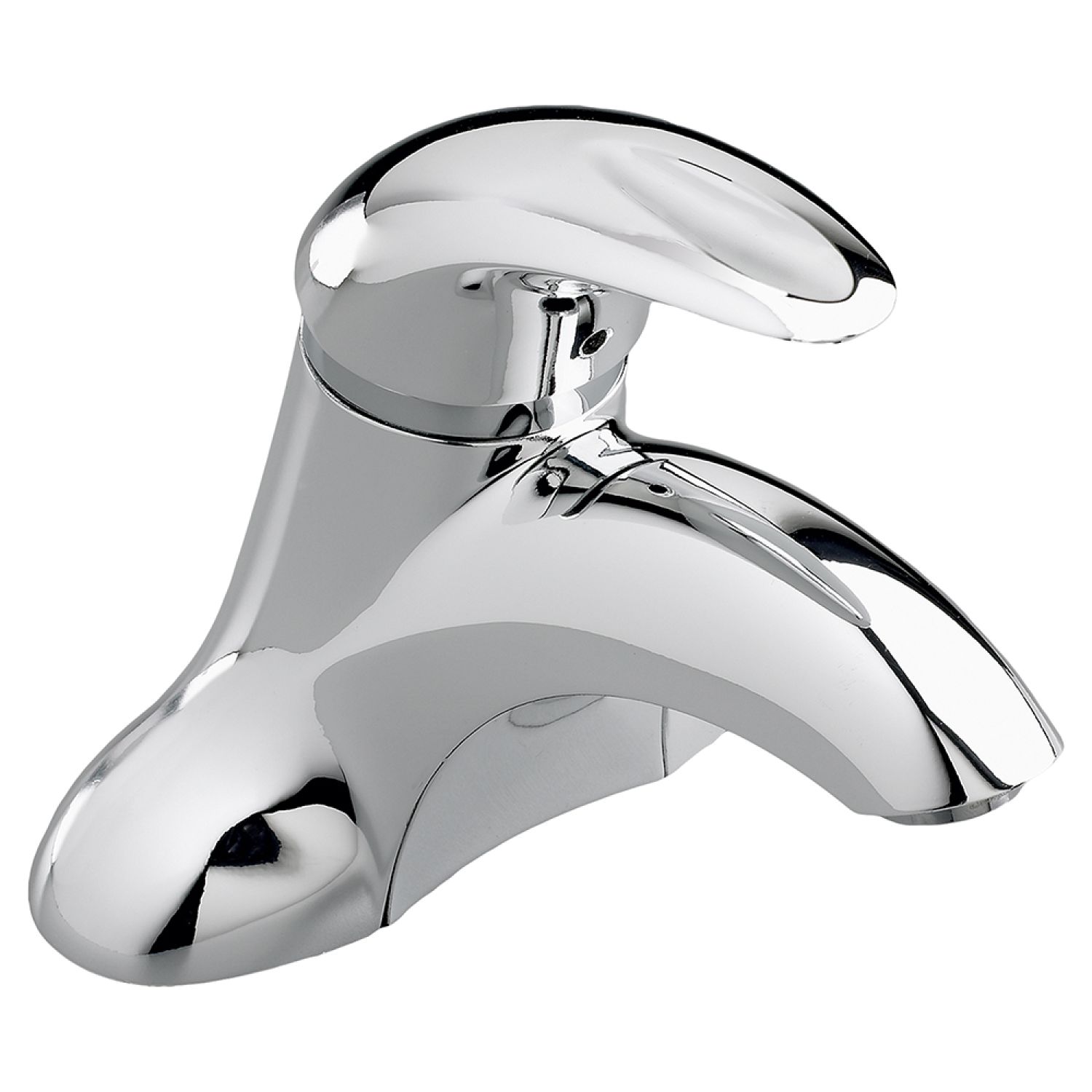 American Standard 7385.003.002 American Standard Reliant 3 Single-Handle Centerset Bathroom Chrome Faucet with Grid Drain, 1.2 GPM, Indexed Lever Handle, Less Pop-Up Hole - 7385.003.002