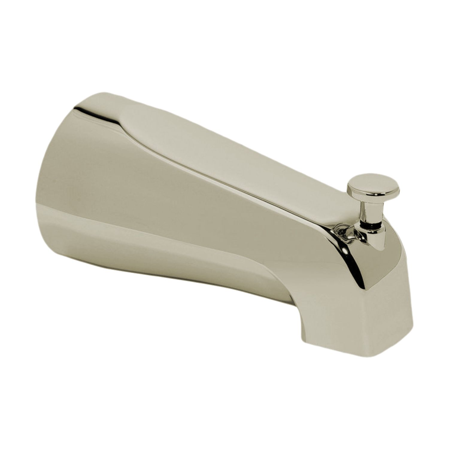American Standard 022650-2950A American Standard Brushed Nickel Diverter Slip-On Tub Spout, Durable Brass Construction, 5in Projection From Wall - 022650-2950A