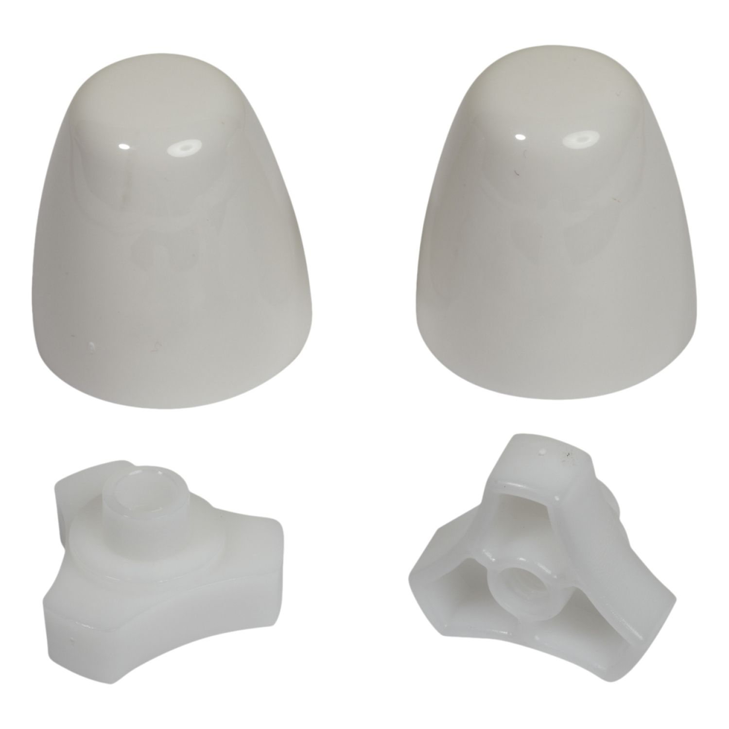 American Standard 7381148-200.0200A American Standard Bolt Cap Kit for EZ Install Toilet, Polypropylene Plastic, White - 7381148-200.0200A