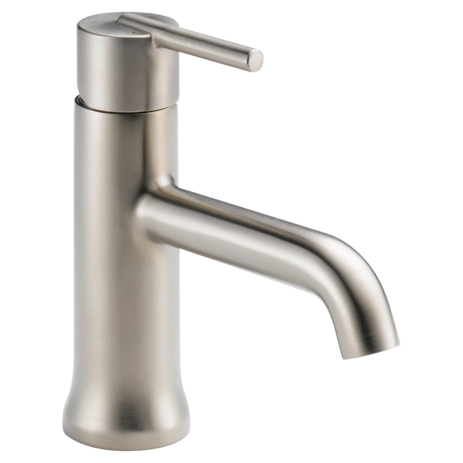 Delta 559LF-SSLPU Delta Trinsic Tube Spout Stainless Lavatory Faucet with Escutcheon, Less Pop-Up, 1.2 GPM, Single-Handle, Lever Handle - 559LF-SSLPU