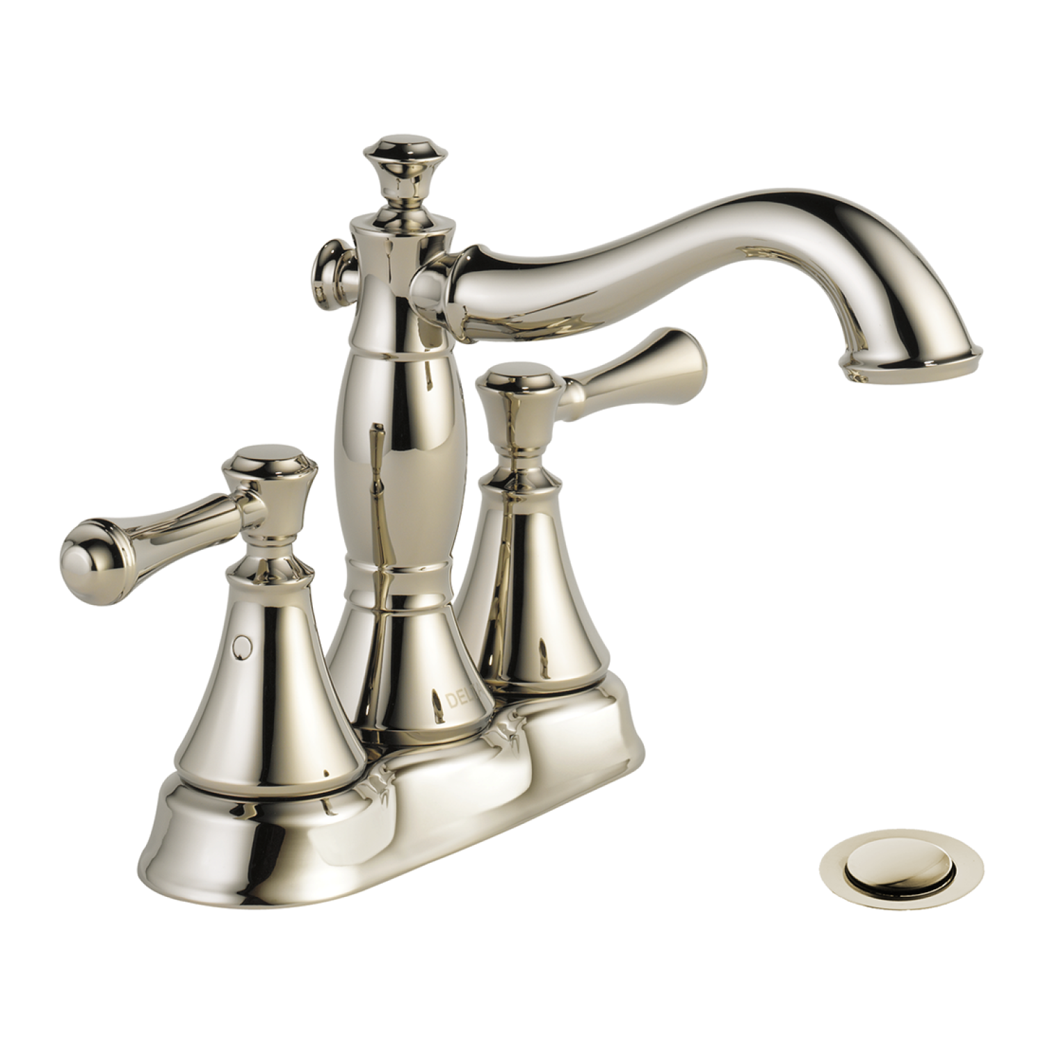 Delta 2597LF-PNMPU Delta Cassidy Centerset Lavatory Faucet, Hook Spout, 4