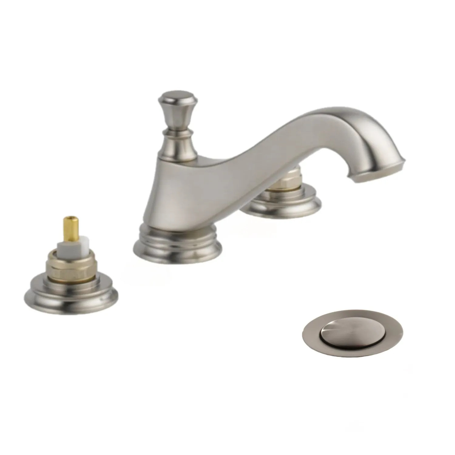 Delta 3595LF-SSMPU-LHP Delta Cassidy Low-Arc Stainless Lavatory Faucet for 6