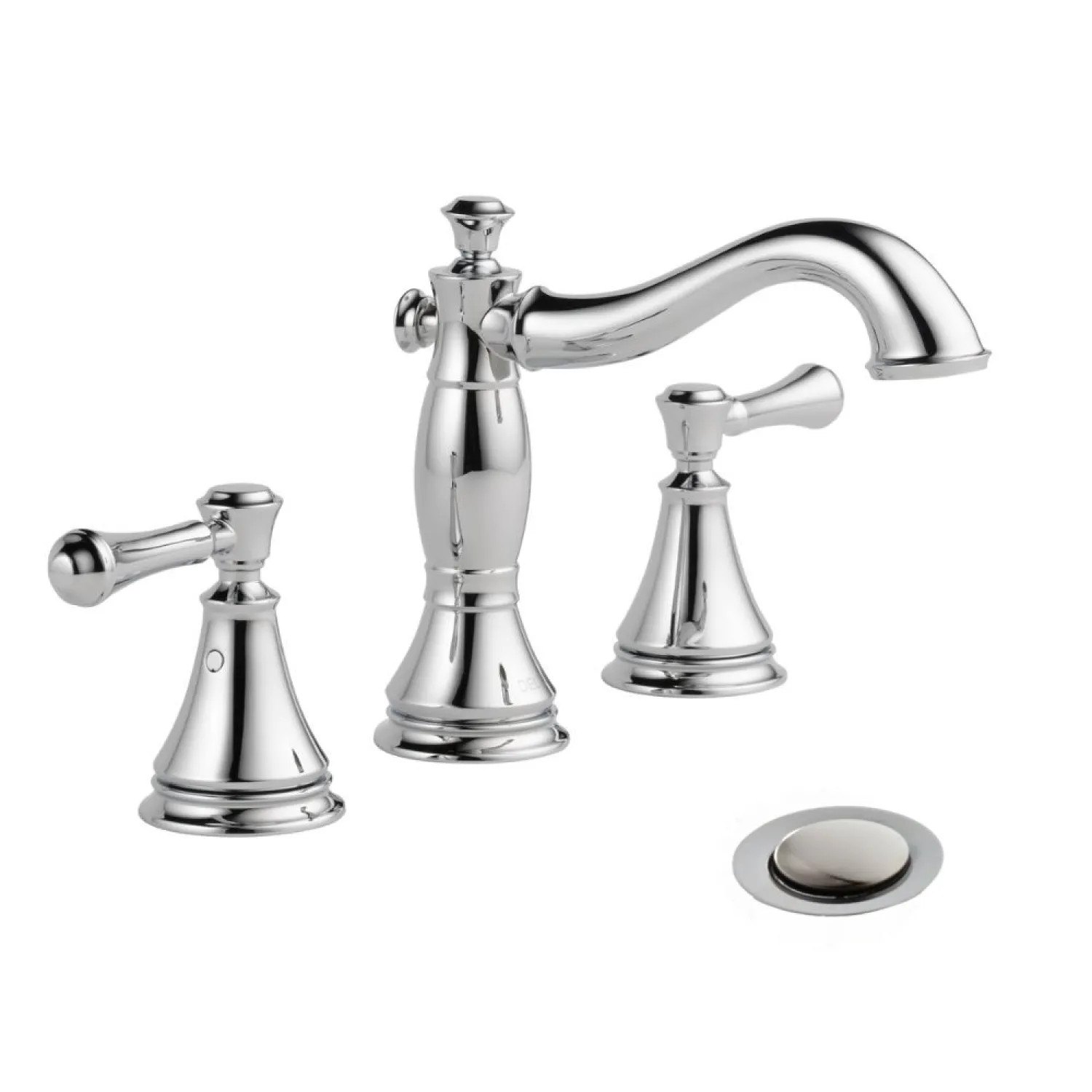 Delta 3597LF-MPU Delta Cassidy Hook Spout Chrome Lavatory Faucet for 6
