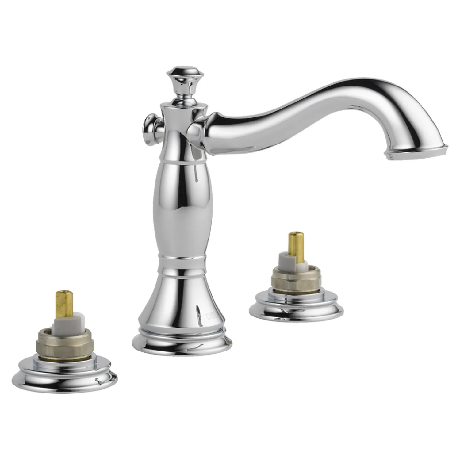 Delta 3597LF-MPU-LHP Delta Cassidy Hook Spout Chrome Lavatory Faucet for 6