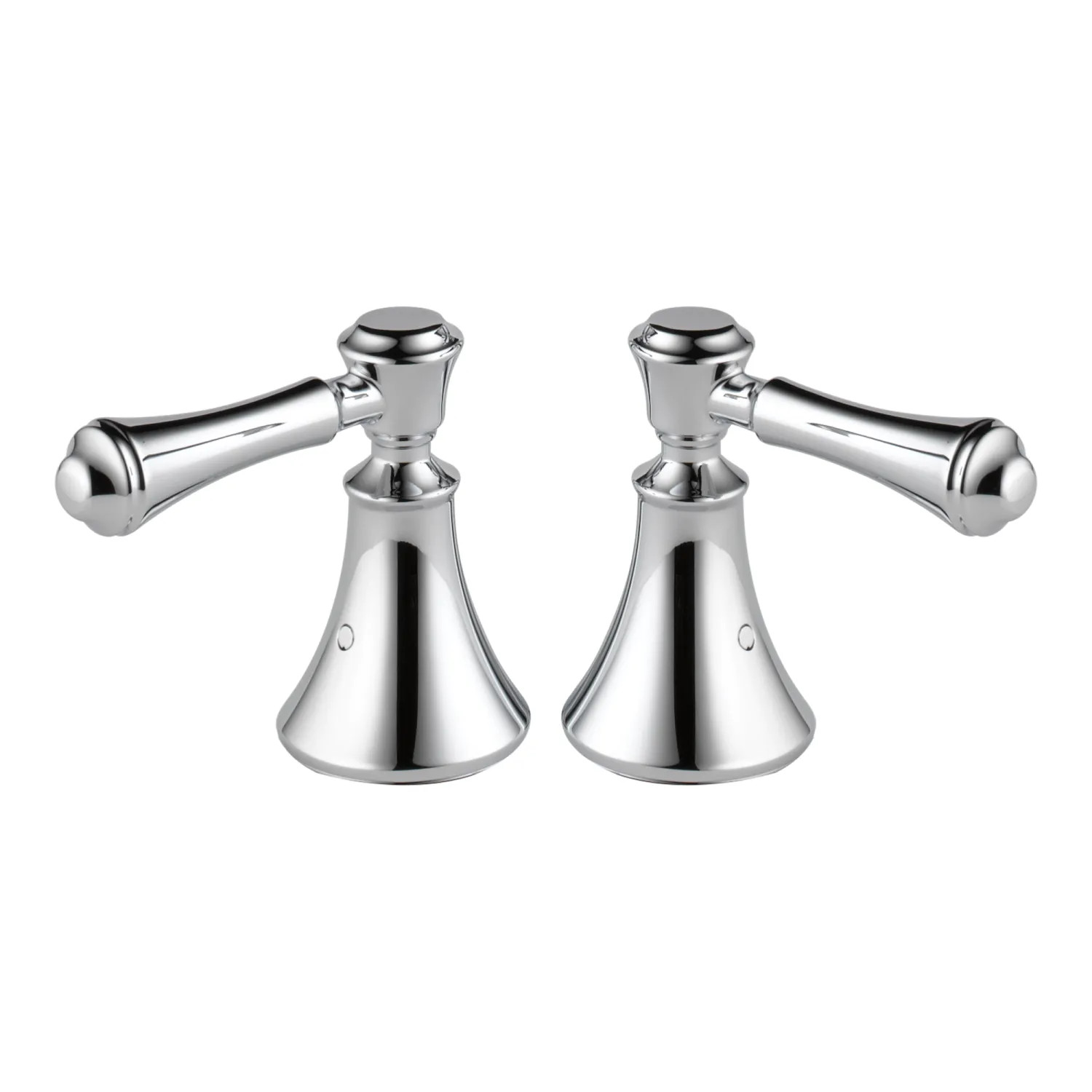 Delta H697 Delta Cassidy 3-7/8in Chrome Metal Lever Handle Set for T2797-LHP and T4797-LHP Roman Tub Trim, ADA-Compliant - H697