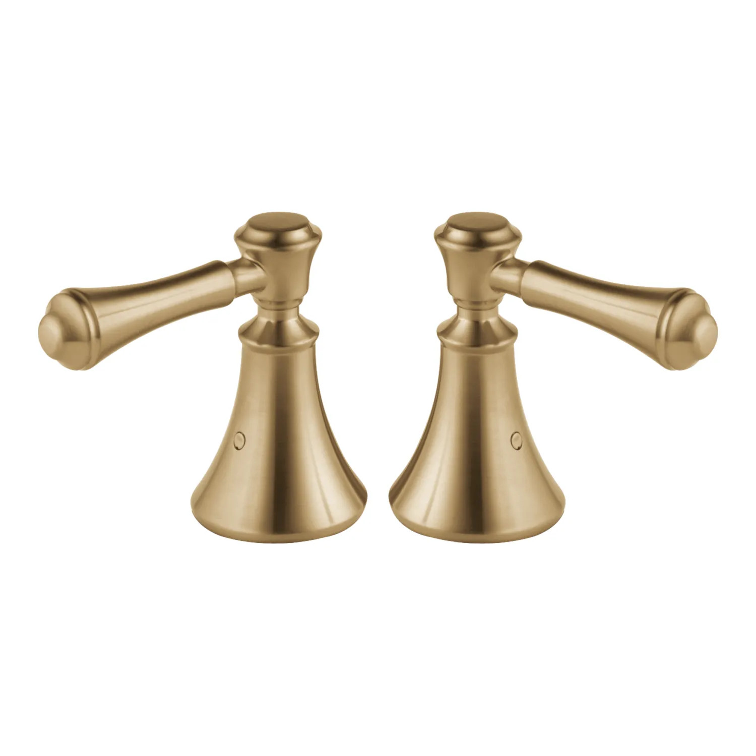 Delta H697CZ Delta Cassidy 3-7/8in Champagne Bronze Metal Lever Handle Set for T2797-LHP and T4797-LHP Roman Tub Trim, ADA-Compliant - H697CZ