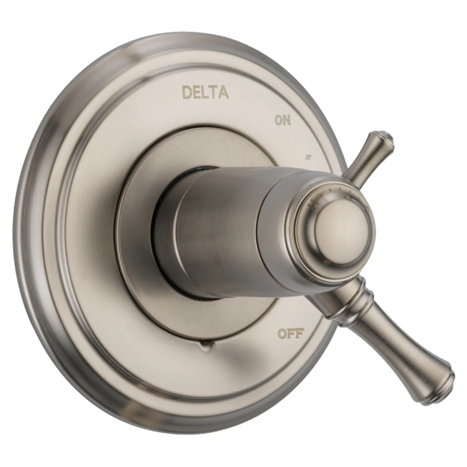 Delta T17T097-SS Delta Cassidy TempAssure 17T Series Two-Handle Valve Trim, Lever Handles, Stainless Steel - T17T097-SS