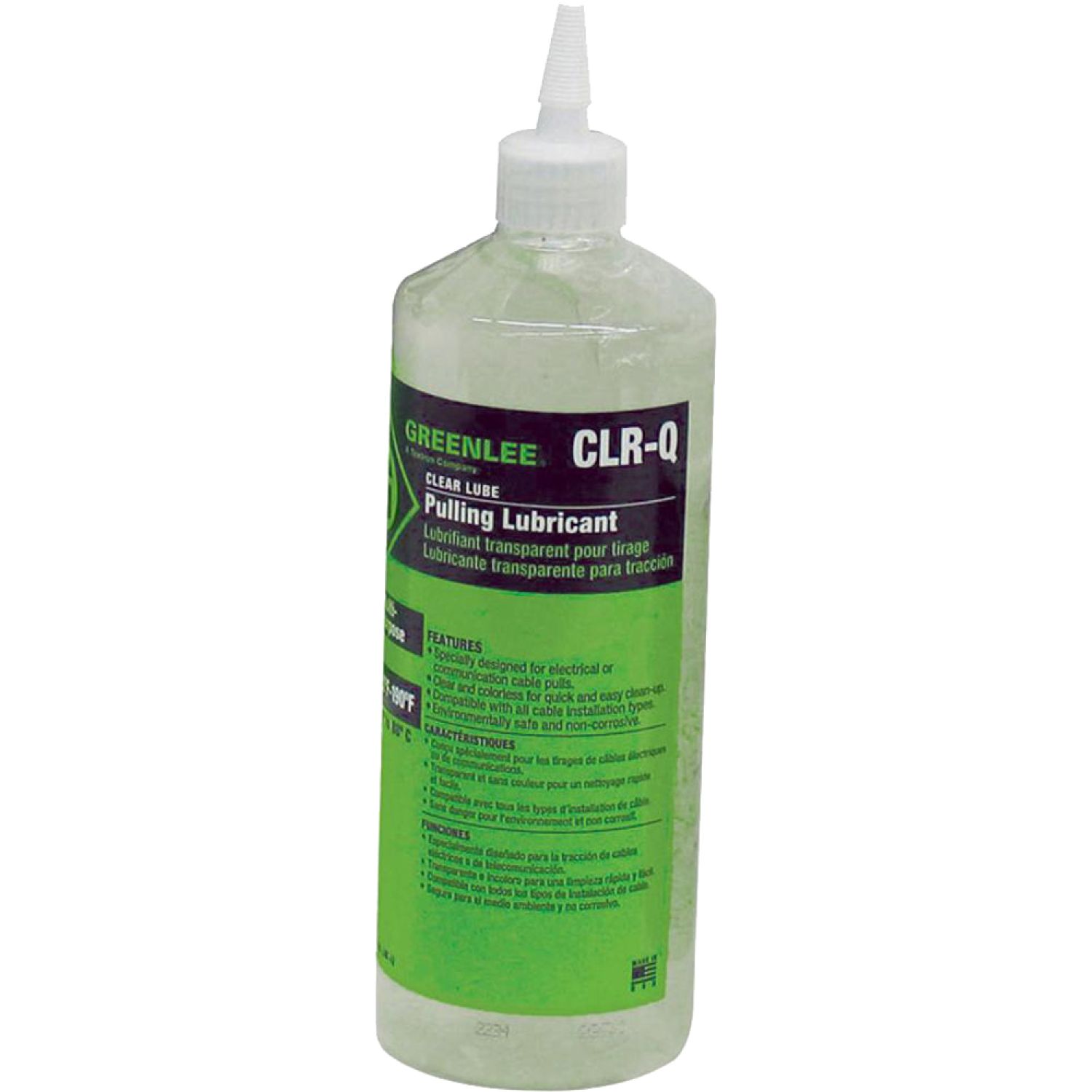 Greenlee CLR-Q Greenlee CLR-Q Clear Cable Lube (1Q)