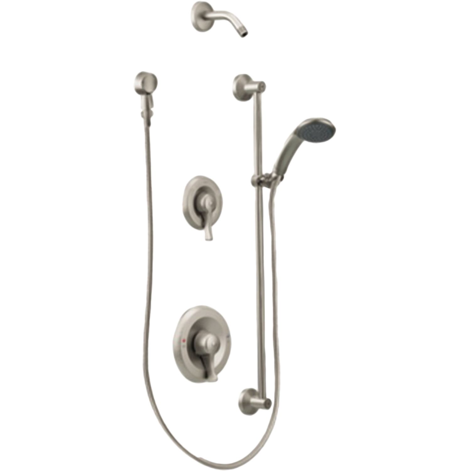 Moen T8342NHCBN Moen T8342NHCBN Commercial Classic Brushed Nickel Posi-Temp Trim Kit