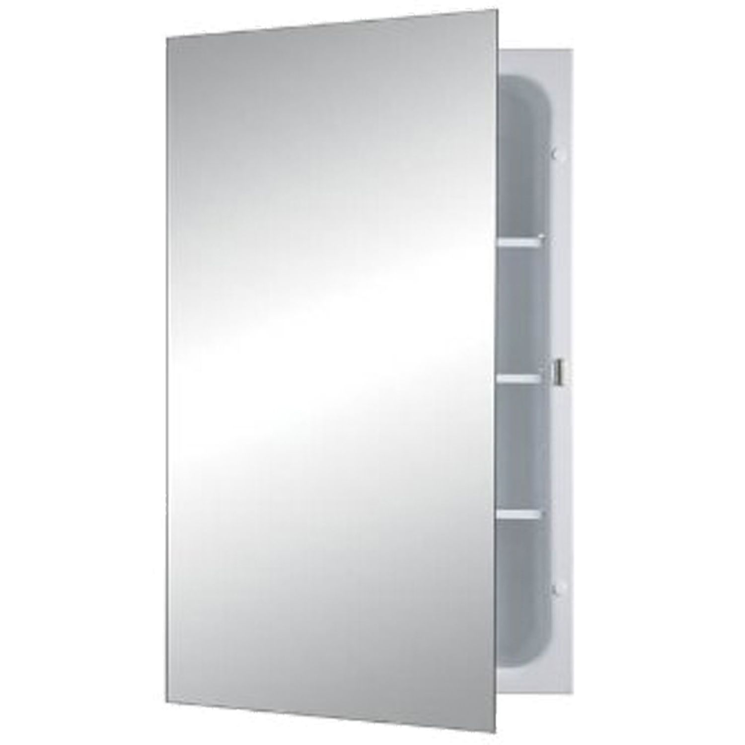 Jensen 1438 Jensen Focus White 14in Width x 23-1/2in Height Recess Mount Medicine Cabinet - 1438
