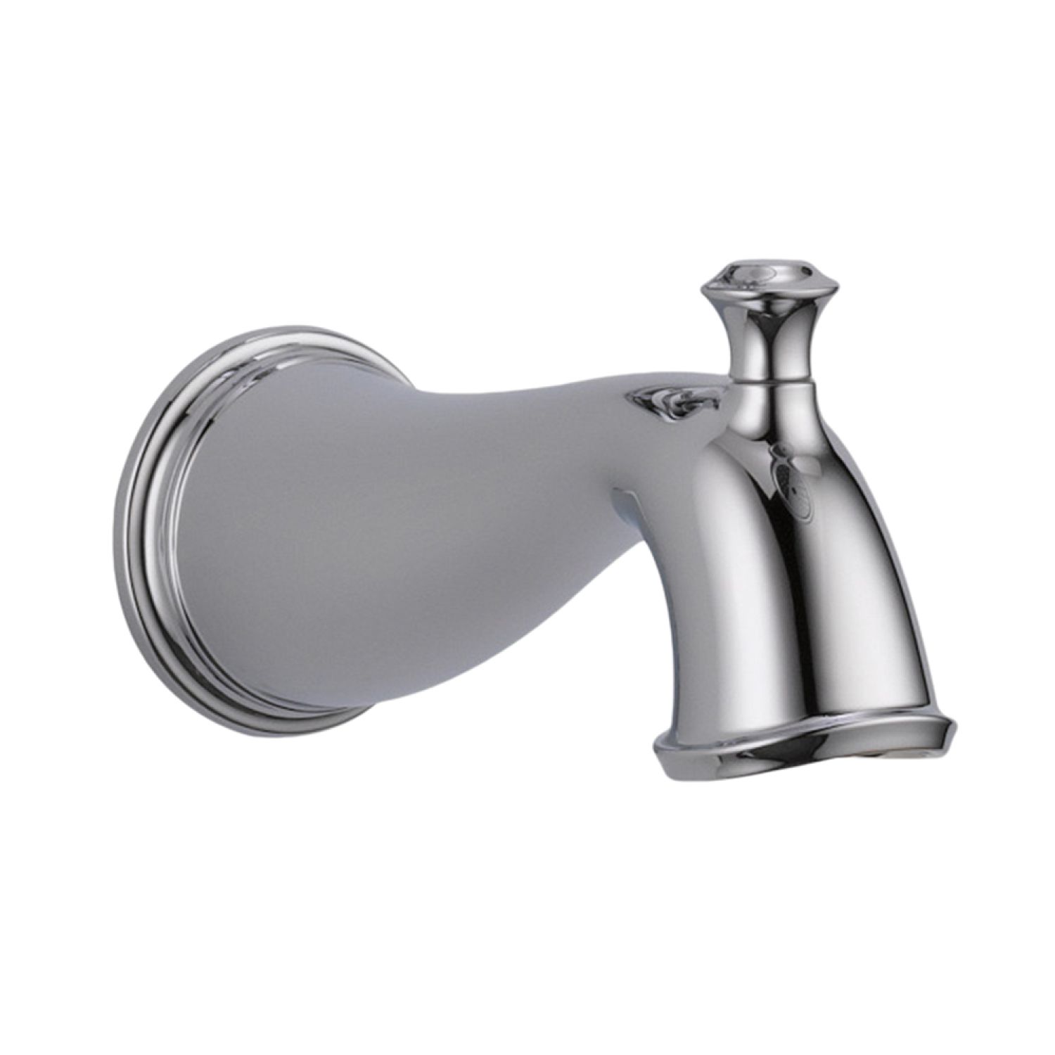Delta RP72565 Delta Cassidy 7in Chrome Tub Spout with Pull-Up Diverter, Wall-Mount, Single-Hole Installation, Metal Construction - RP72565