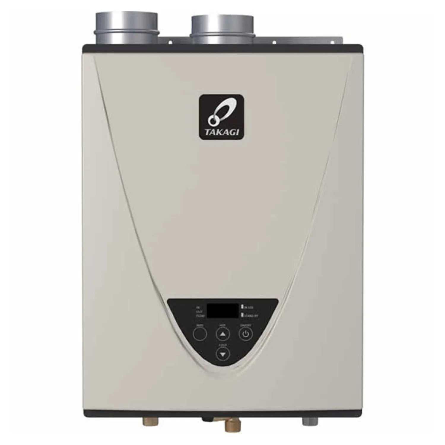 Takagi T-H3-DV-N Takagi Natural Gas Tankless Water Heater, Condensing, Indoor, 199,000 BTU, Ultra-Low NOx, 3/4-inch NPT Connection - T-H3-DV-N