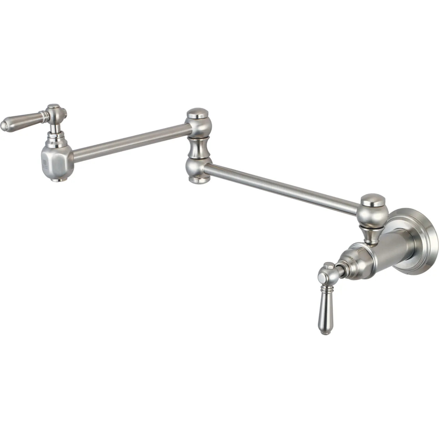 Pioneer 2AM600-BN Pioneer Americana Wall Mount Pot Filler Faucet, Brushed Nickel - 2AM600-BN