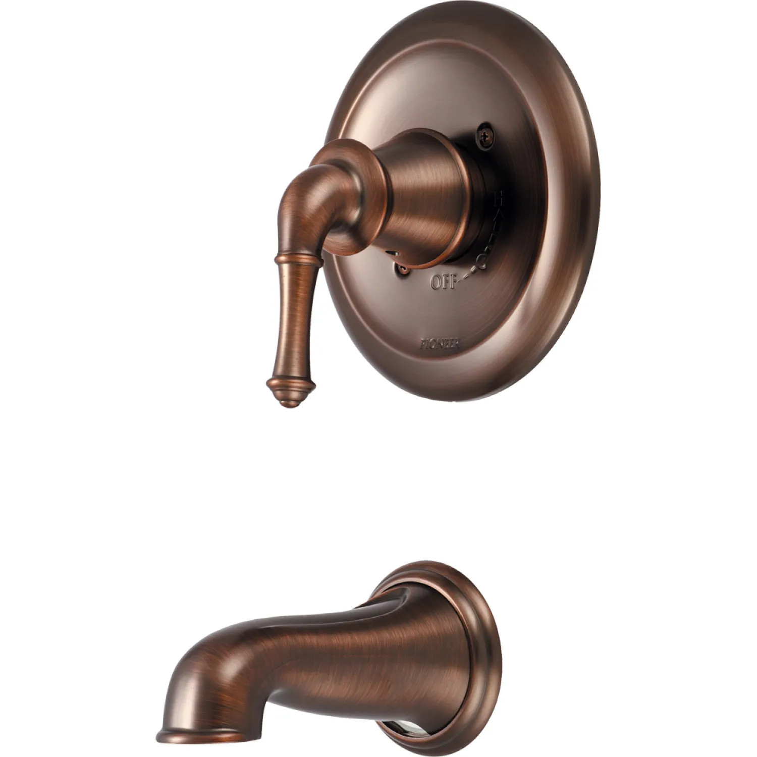 Pioneer 4DM200T-ORB Pioneer Del Mar Wall-Mount Oil Rubbed Bronze Tub Faucet Trim, Single Metal Lever Handle, ADA - 4DM200T-ORB