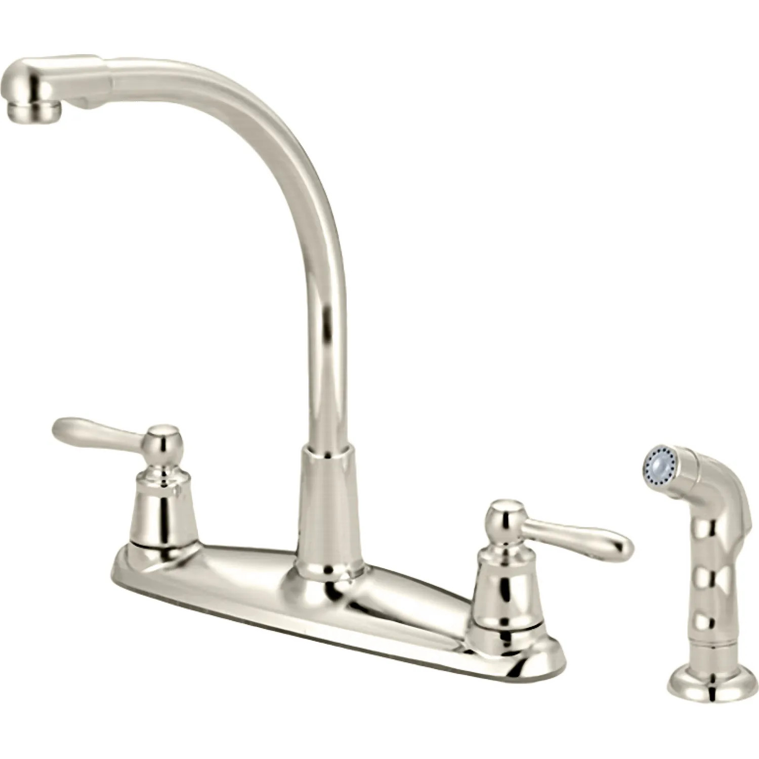 Pioneer 2LG231-BN Pioneer Legacy Two Handle Kitchen Faucet w/ Side Spray, Brushed Nickel - 2LG231-BN