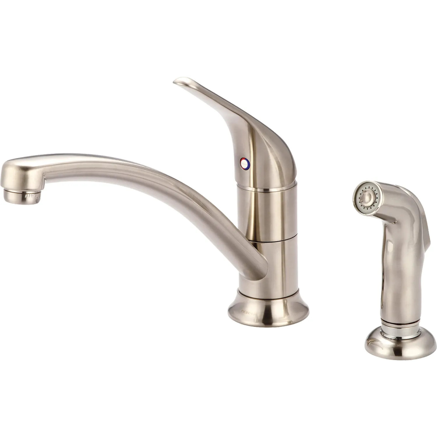 Pioneer 2LG261-BN Pioneer Legacy Single Handle Kitchen Faucet w/ Side Spray, Brushed Nickel - 2LG261-BN