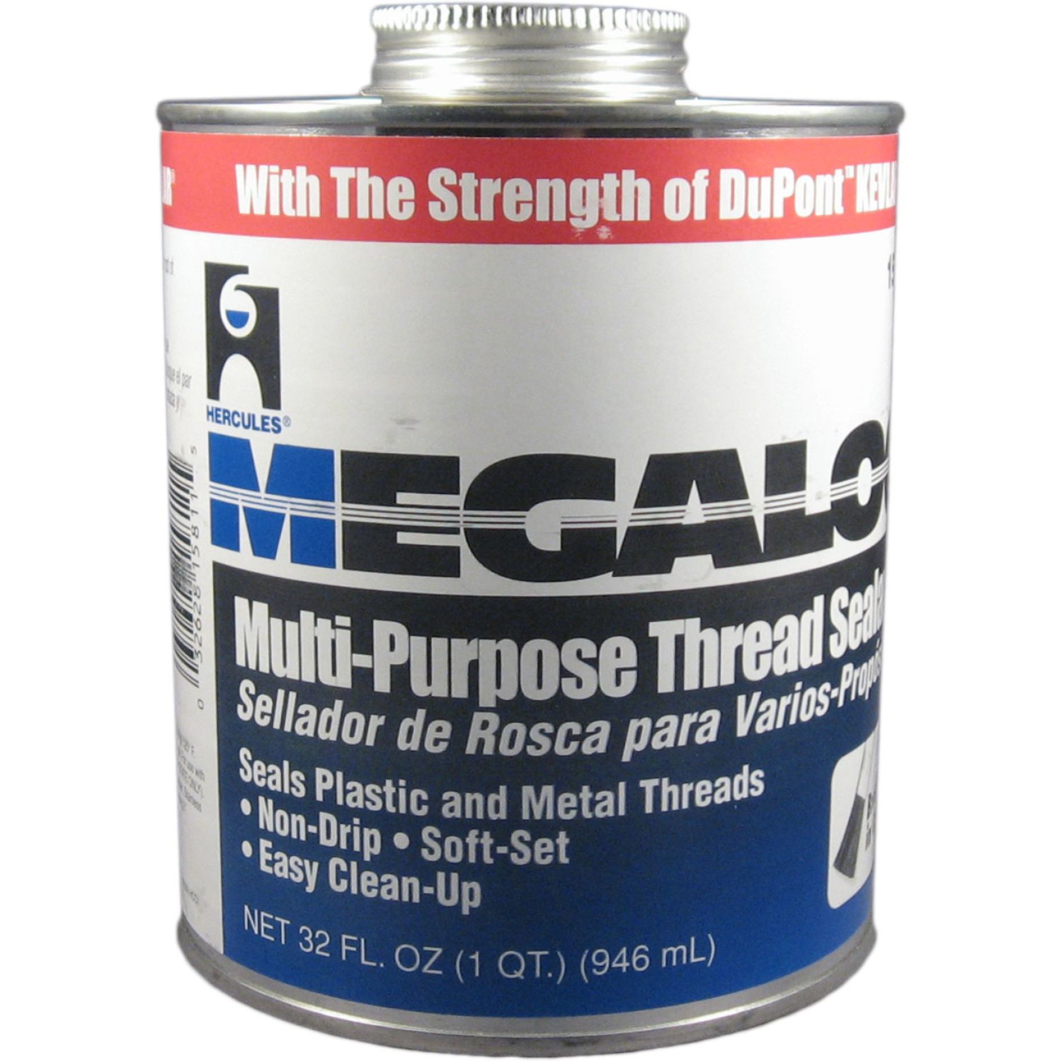 Oatey  Hercules Megaloc Multi-Purpose Thread Sealant, Quart