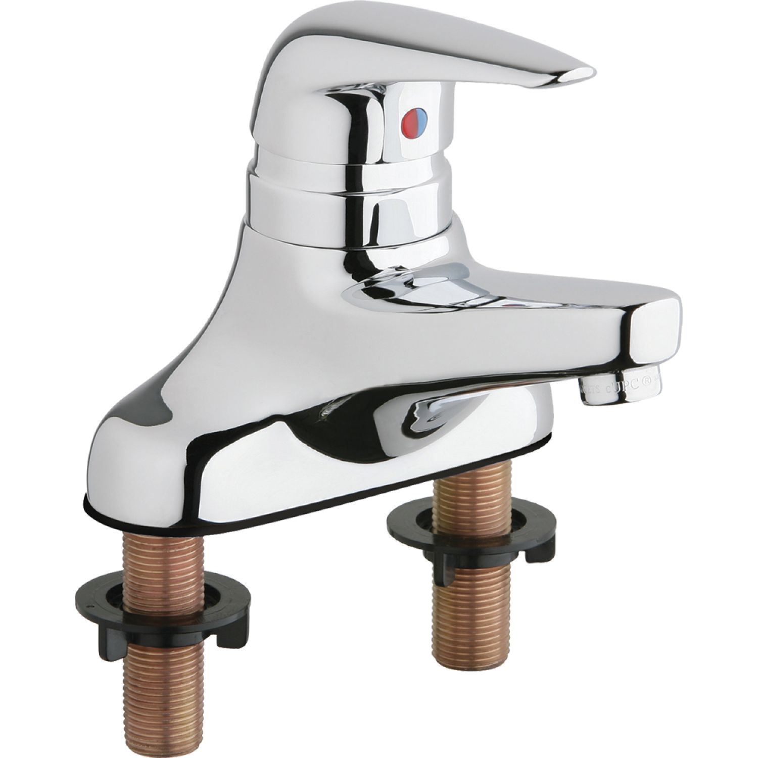 Chicago Faucet 420-ABCP Chicago Faucets 420-ABCP Single Lever Hot and Cold Water Mixing Sink Faucet