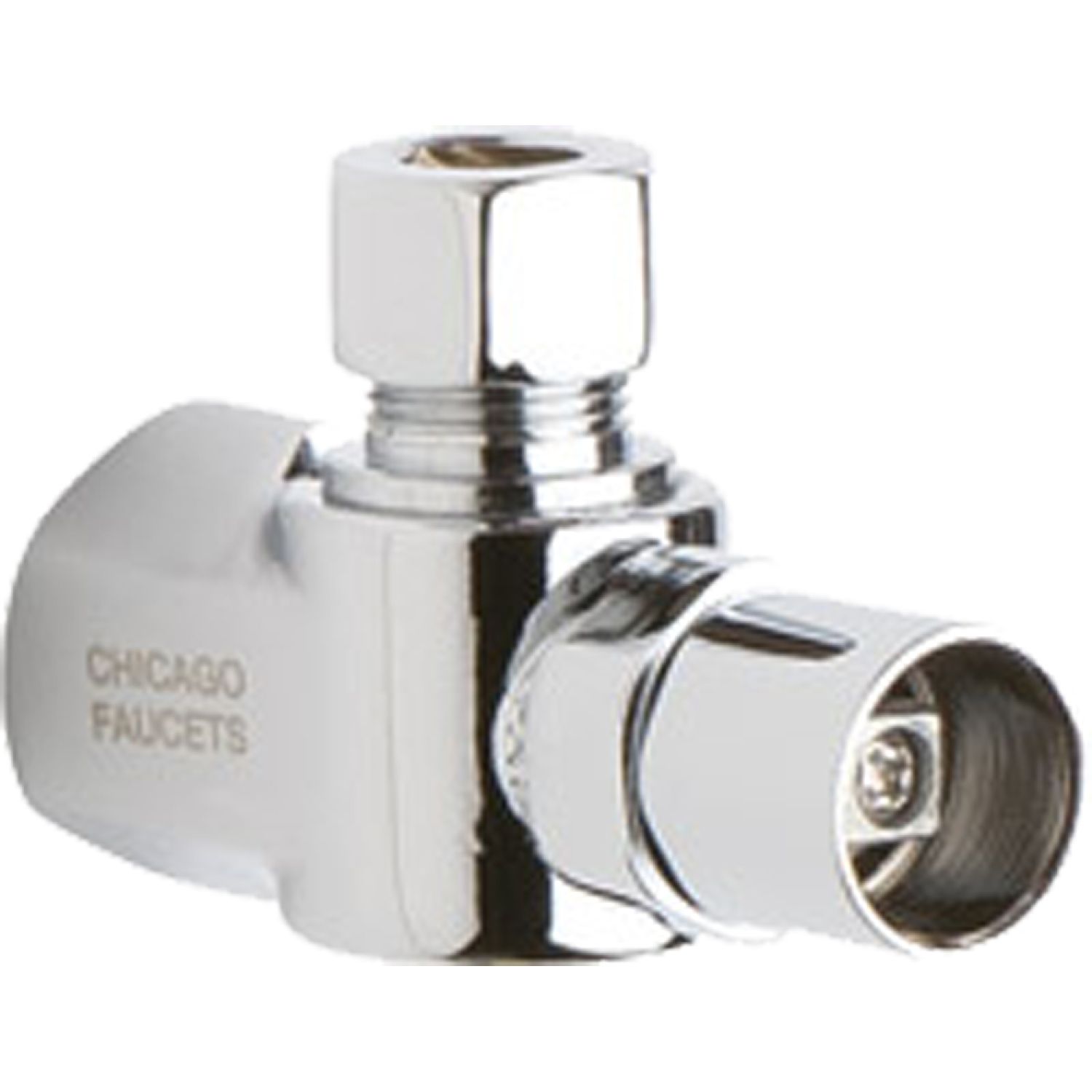 Chicago Faucet STB-11-00-AB Chicago Faucets STB-11-00-AB Angle Stop Ball Valve with Loose Key Handle