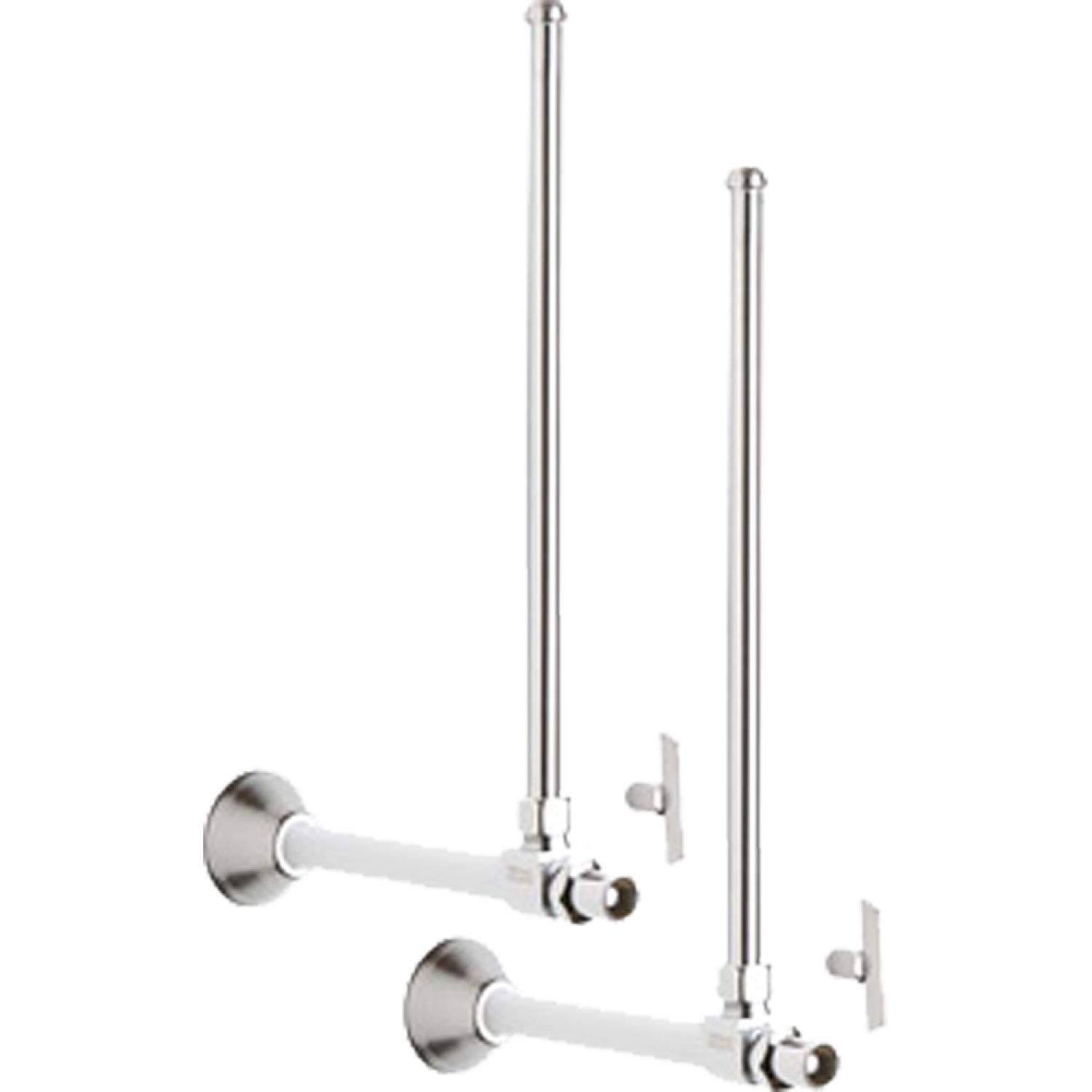 Chicago Faucet STC-52-13-AB CHICAGO STC-52-13-AB ANGLE STOP COMPRESSION VALVE WITH SUPPLY HOSE AND LOOSE KEY HANDLE