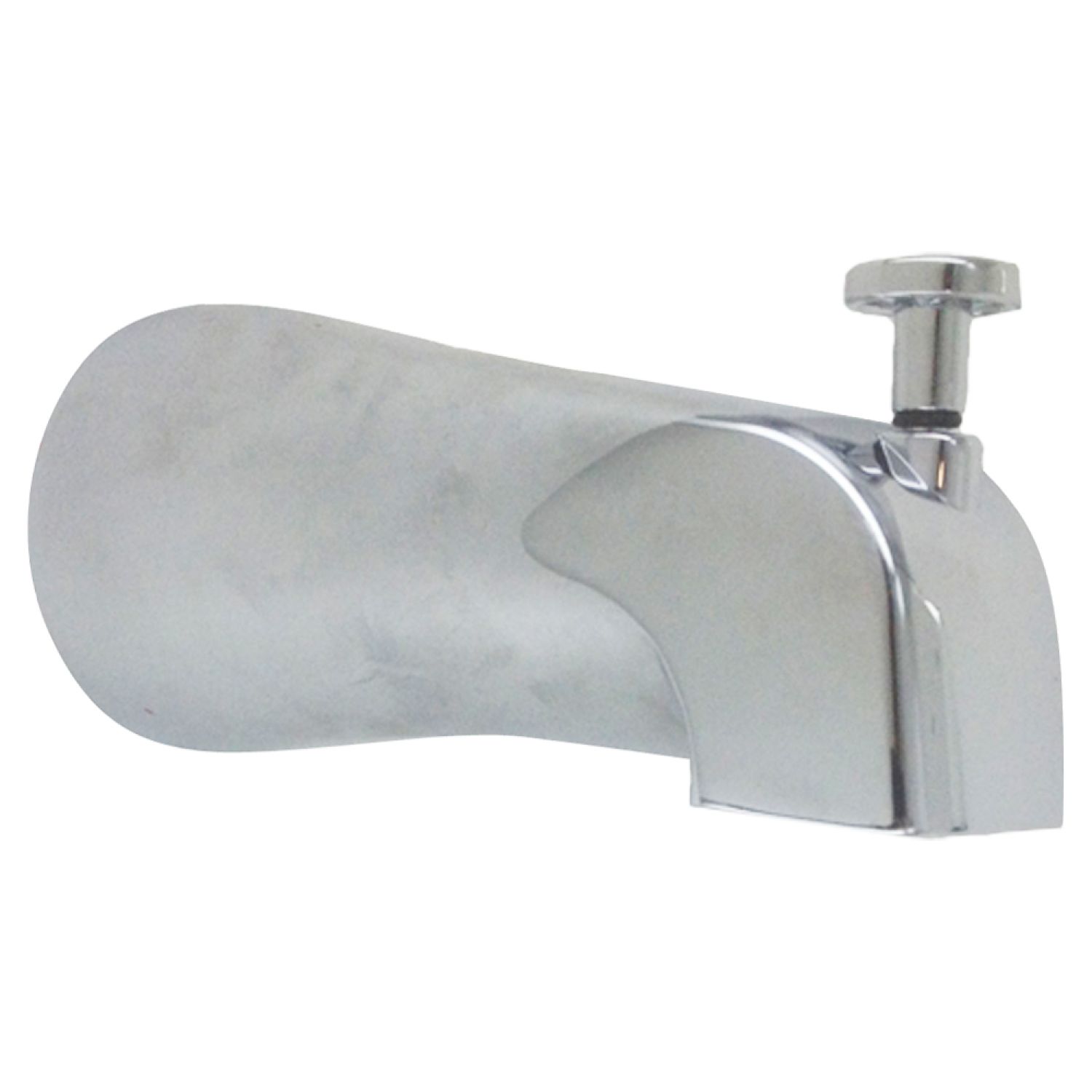 Kohler 389-CP Kohler Devonshire Polished Chrome Tub Spout with Pull-Up Diverter, 4-3/8in Spout Reach, Wall-Mount, 1/2in NPT Connection - K-389-CP