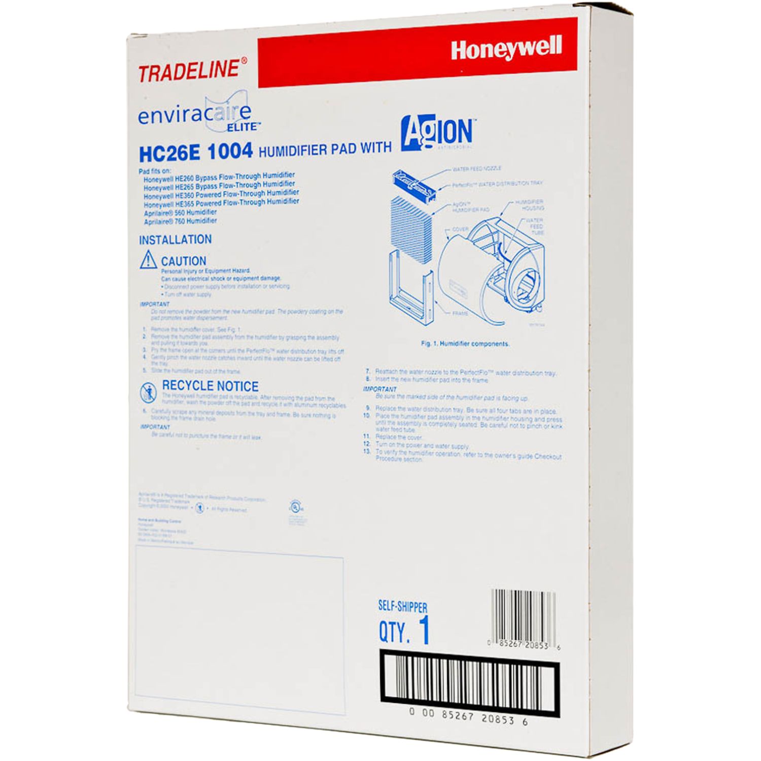 Honeywell HC26E1004 Honeywell HC26E1004 Humidifier Pad