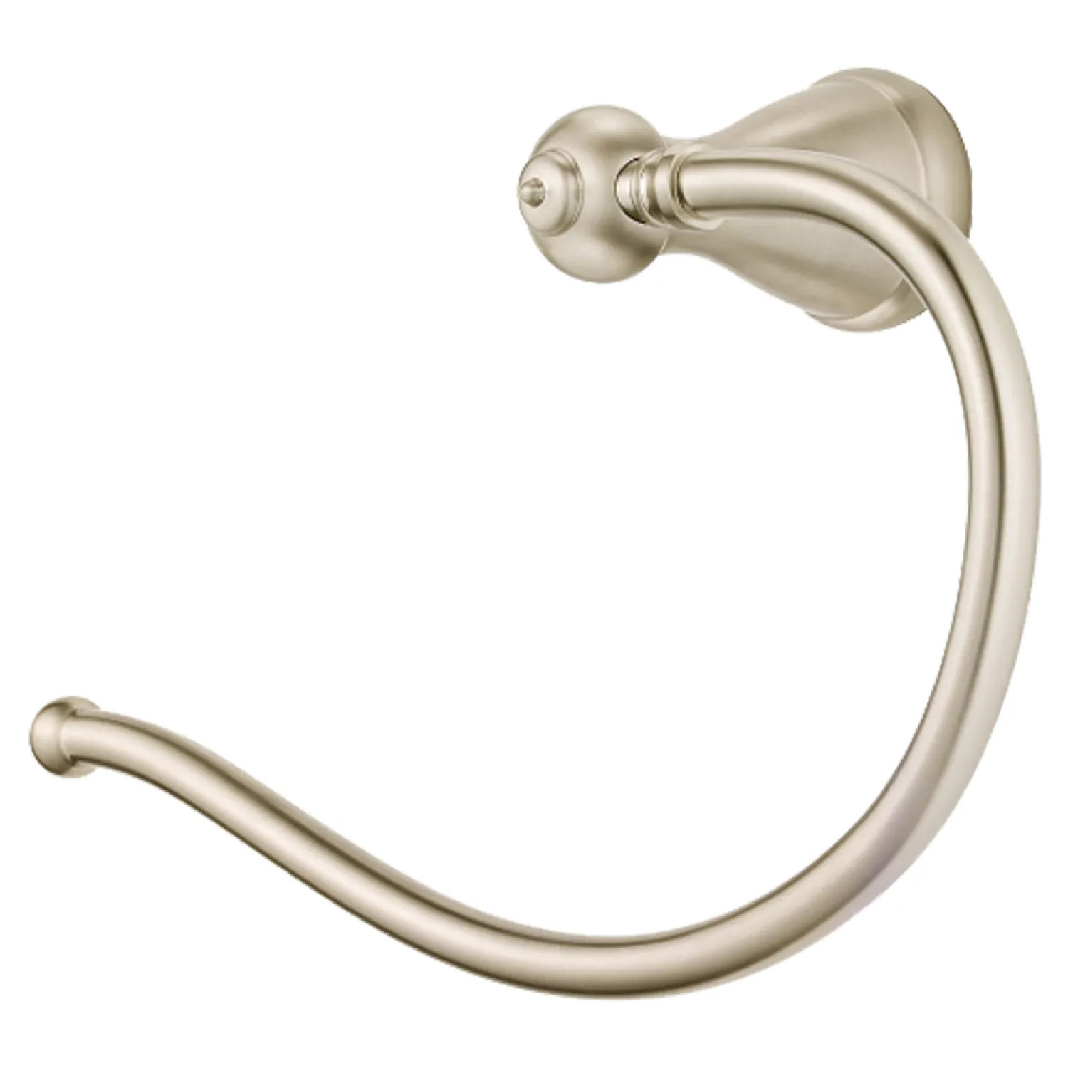 Pfister BRB-MB1K Pfister Marielle Wall Mounted Hand Towel Ring, Metal Constructed, Brushed Nickel - BRB-MB1K