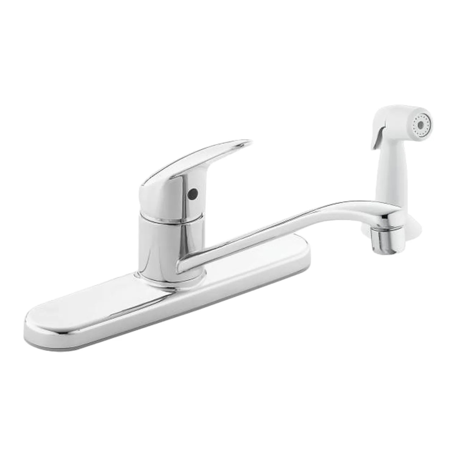 Cleveland Faucet CA40513C Moen CFG CA40513C Cornerstone One Handle Kitchen Faucet w/ Side Spray, Chrome