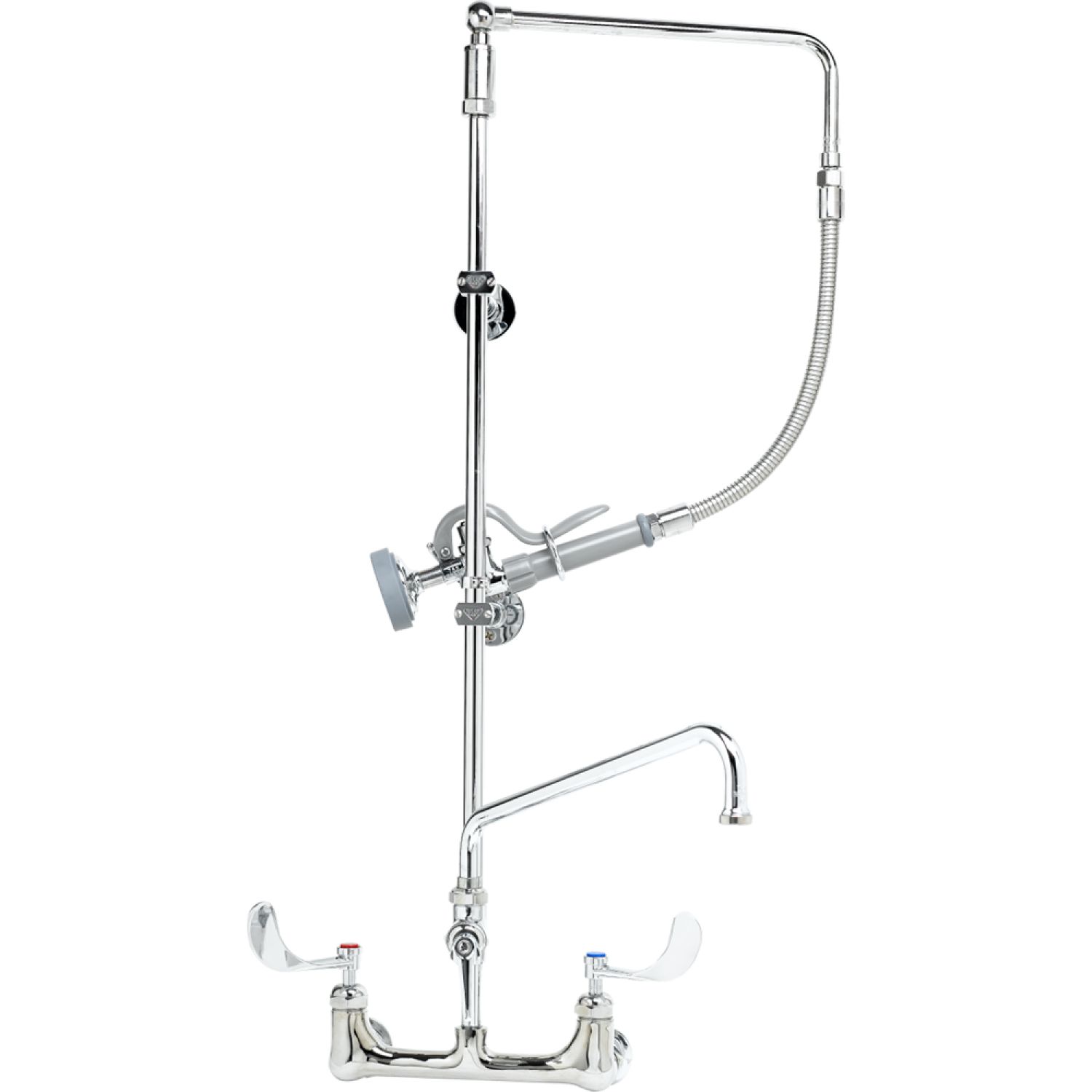 T&S Brass B-2466 T&S BRASS B-2466 PRE-RINSE, OVERHEAD SWIVEL ARM, ADD-ON FAUCET W/12