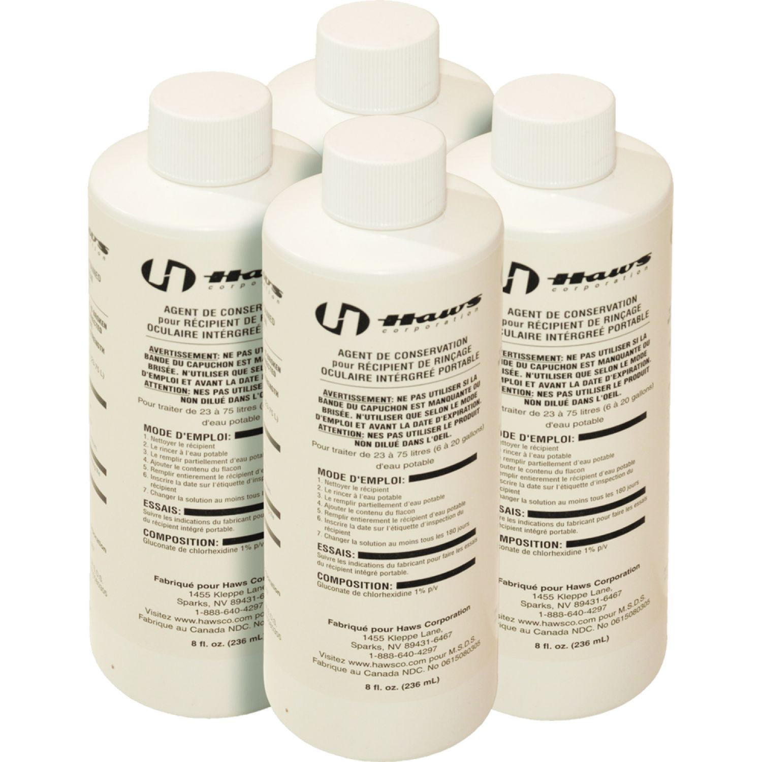 T&S Brass EW-9082 T&S Brass EW-9082 Bacteriostatic Preservative, (4) 5 oz Bottles (Portable Eye Wash Accessory)