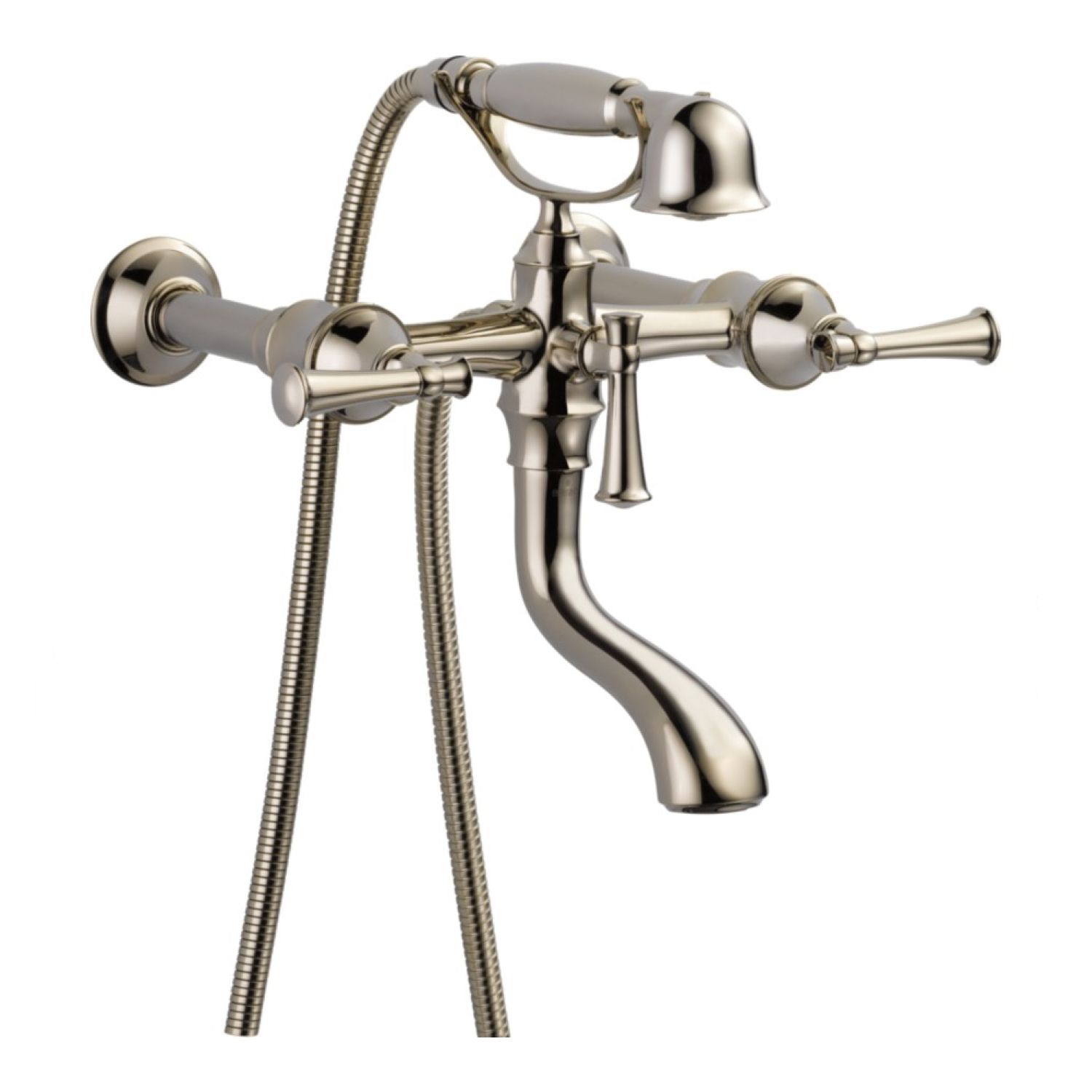 Brizo Baliza Two-Handle Multi-Mount Tub Faucet Trim with 1.75 GPM Hand ...