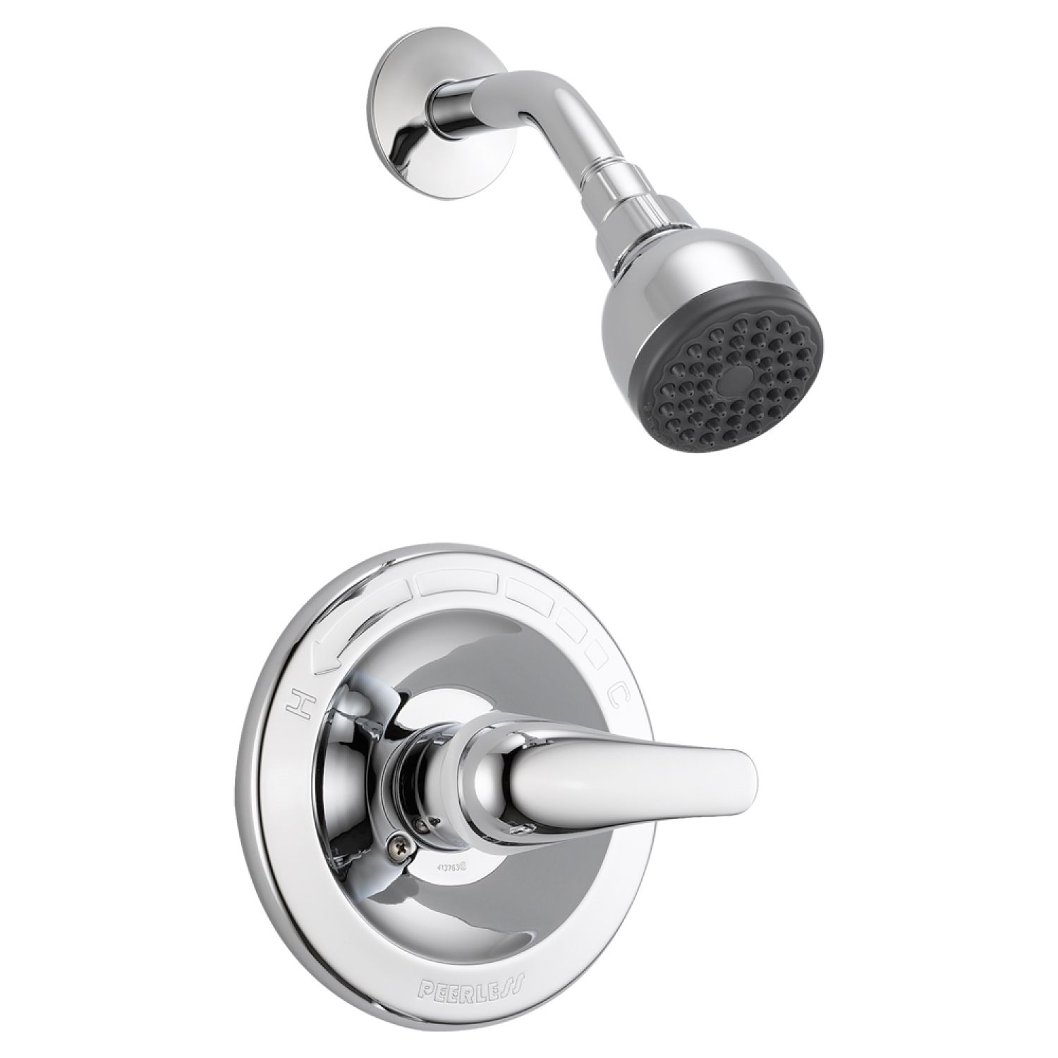 Peerless PTT188743 Peerless Core Single-Setting Touch-Clean Shower Faucet with Metal Lever Handle, Trim Only, 1.5 GPM, Polished Chrome - PTT188743