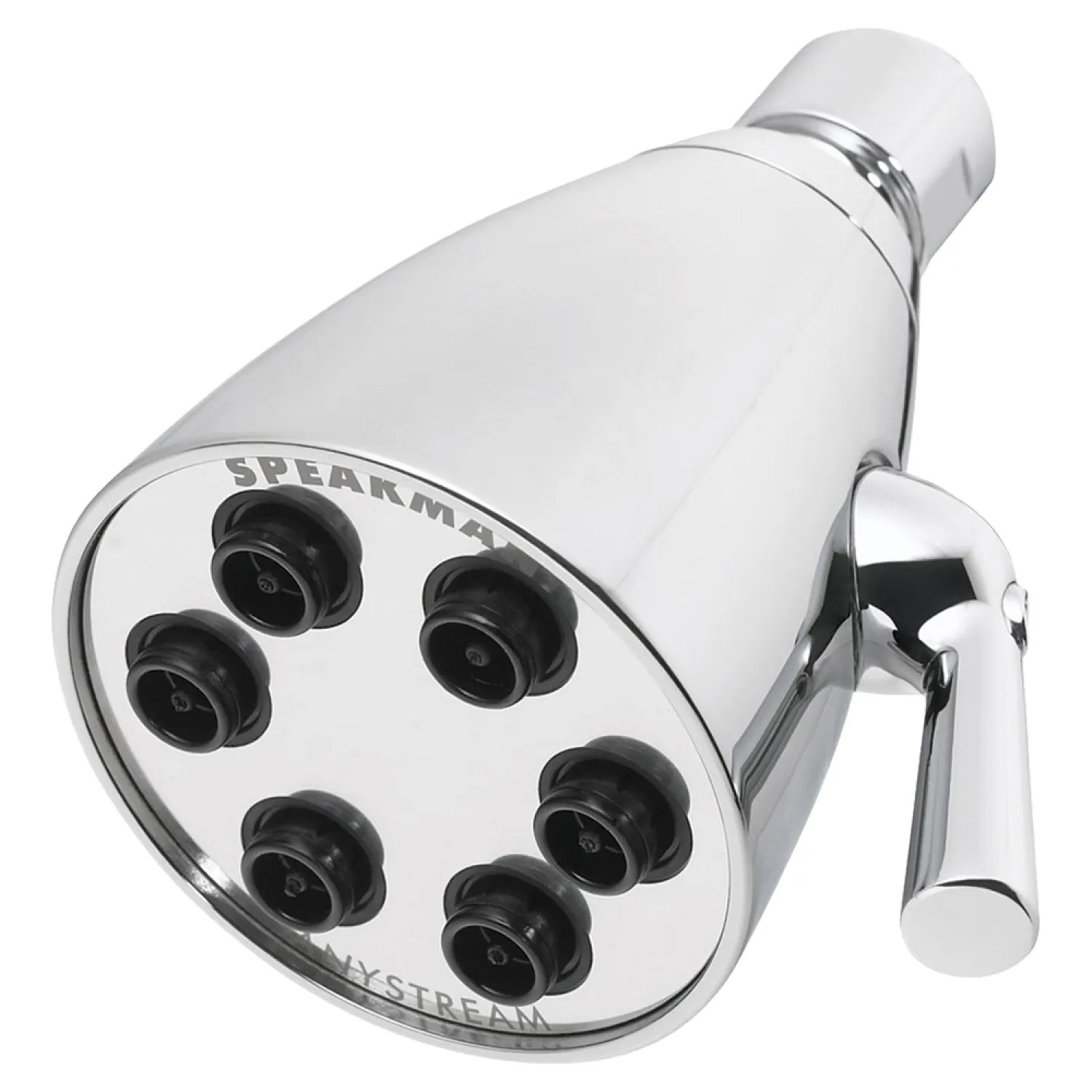 Speakman S-2252-PC-BP Speakman Anystream Shower Head with 6 Jets and 48 Spray, 2.5 GPM, Round, Polished Chrome - S-2252-PC-BP