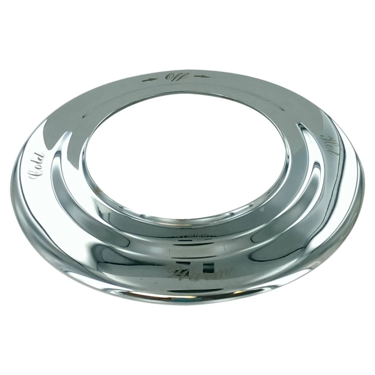 Symmons 7.5-ETCH Symmons 7.5-ETCH Polished Chrome Escutcheon Plate