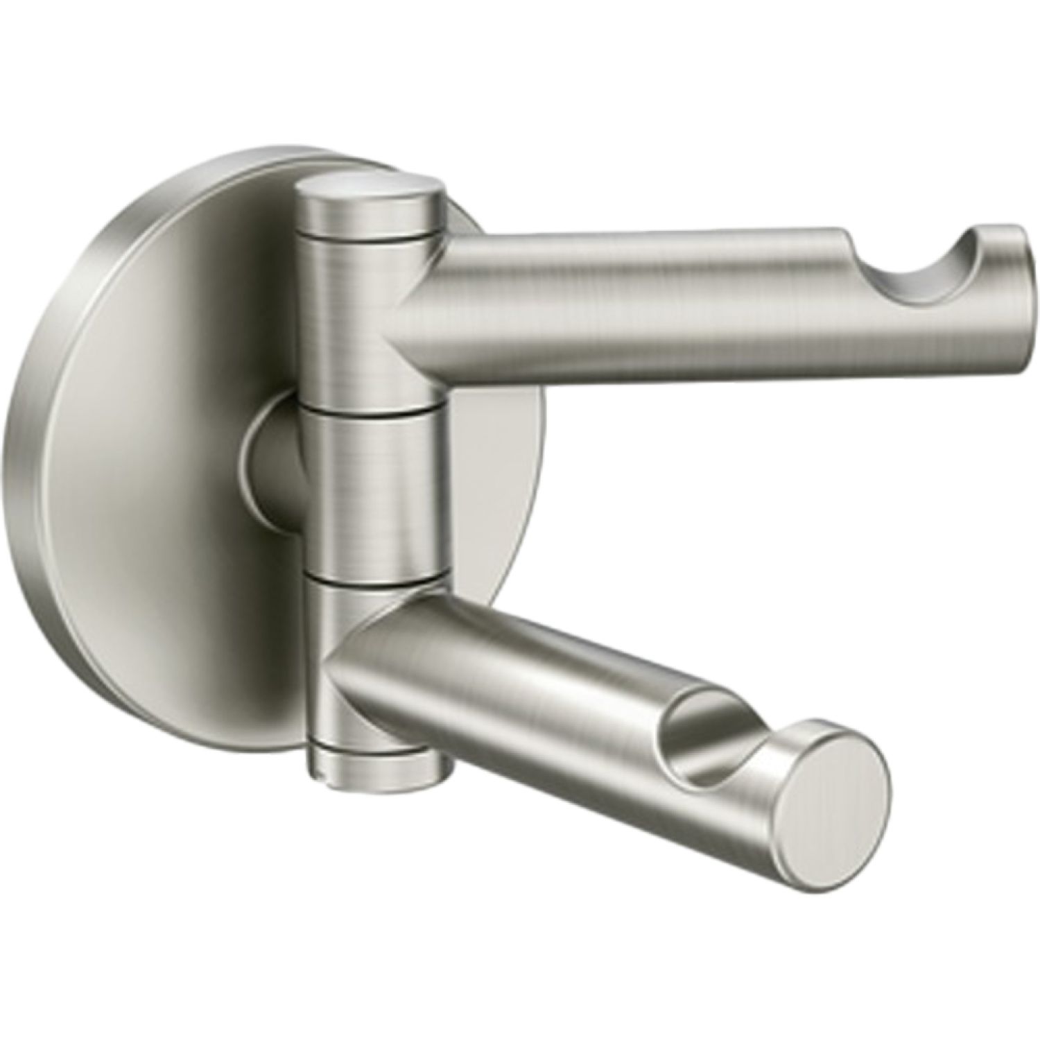Moen YB0402BN Moen YB0402BN Align Pivoting Double Robe Hook, Brushed Nickel