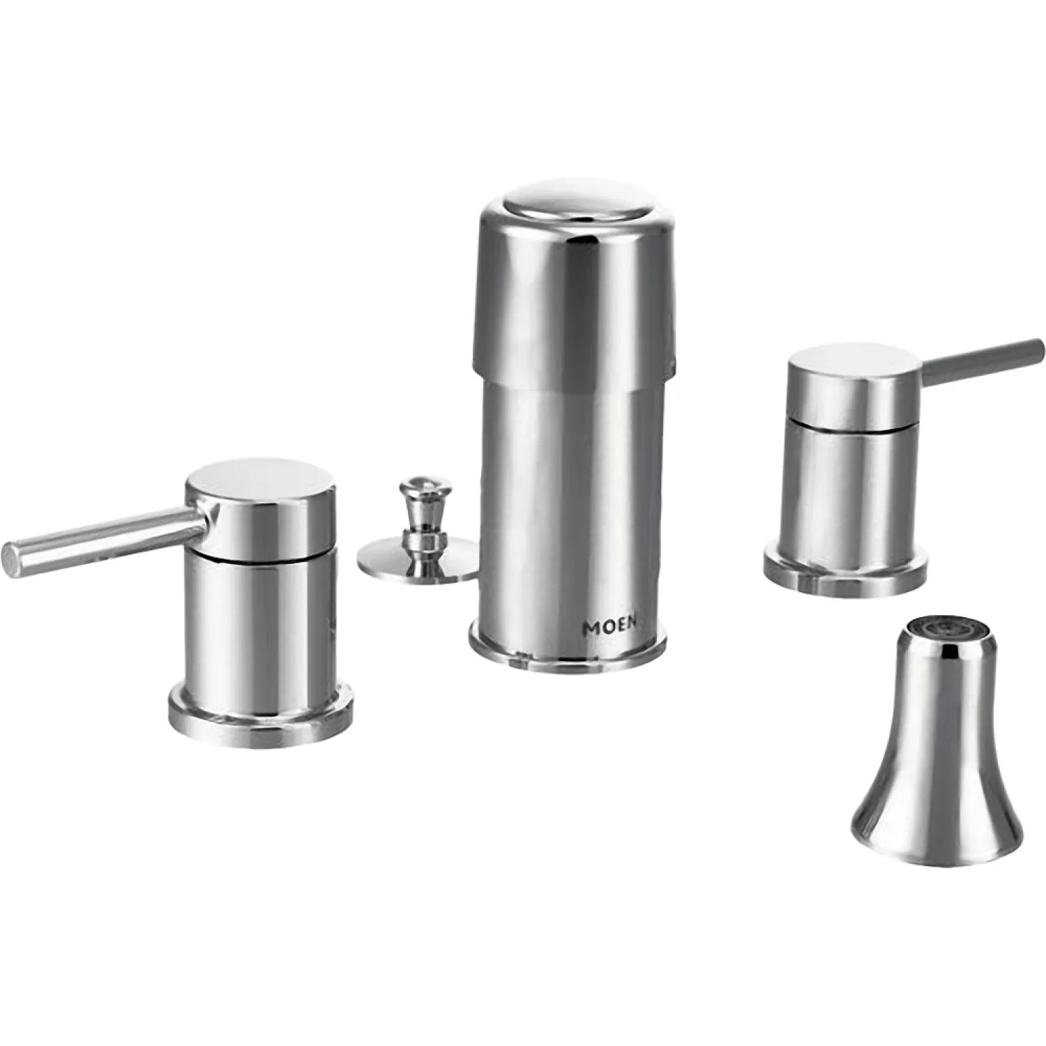 Moen T5191 Moen T5191 Align Chrome Two-Handle Bidet Faucet