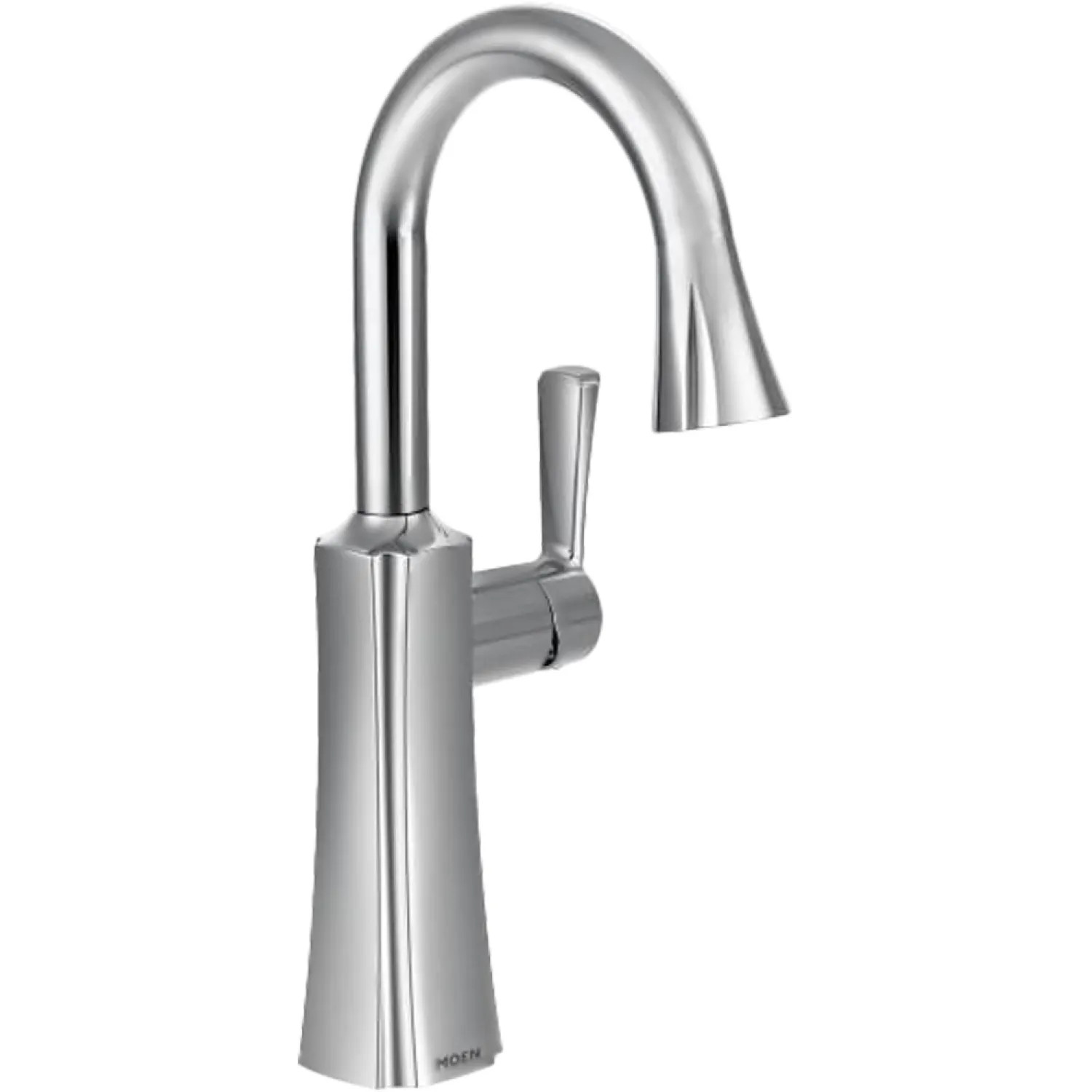 Moen S62608 Moen Etch Single Handle High Arc Pull-Down Bar/Prep Faucet, Chrome - S62608
