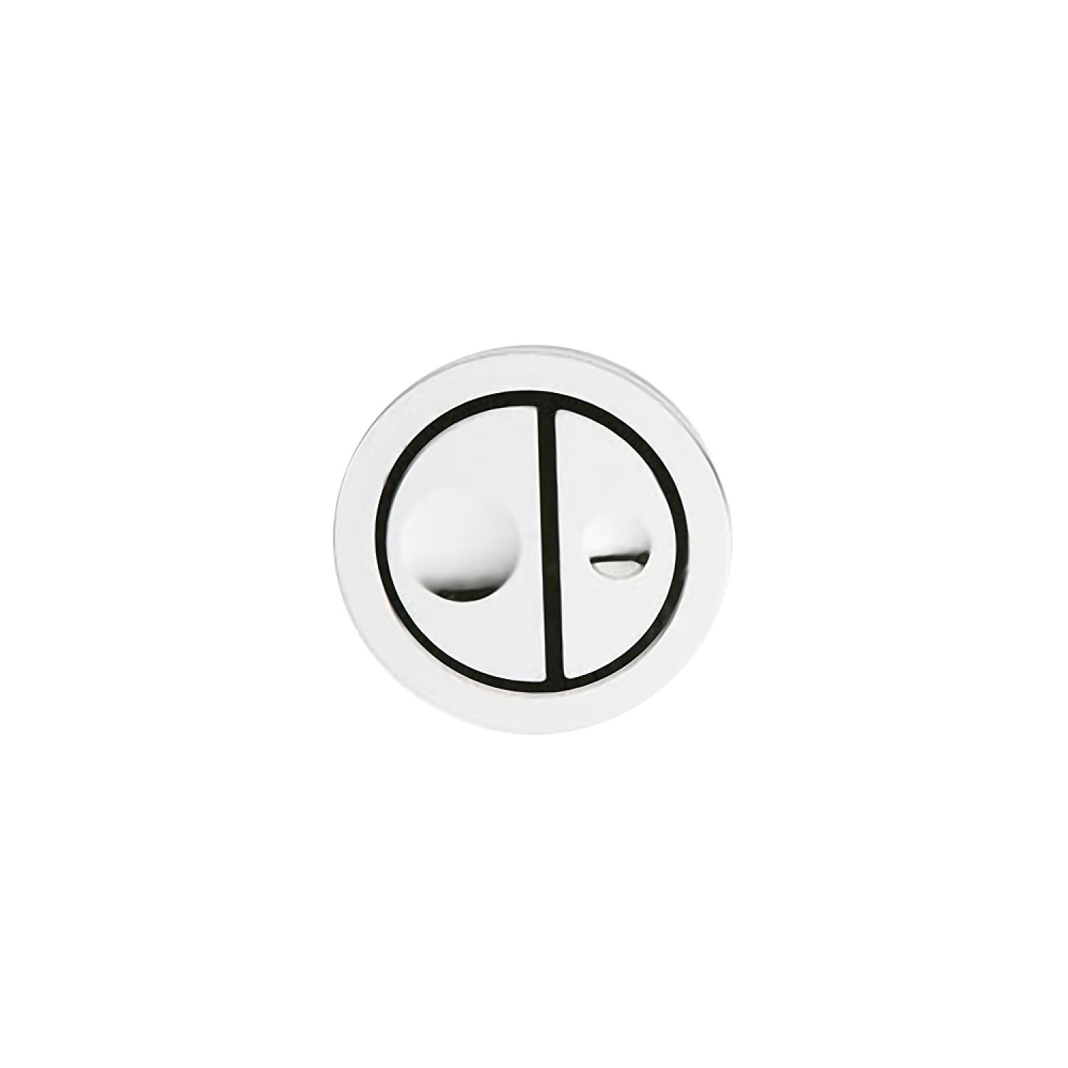 Geberit 115.999.21.1 Geberit 115.999.21.1 Chrome Dual Flush Half-Moon Actuator Panel