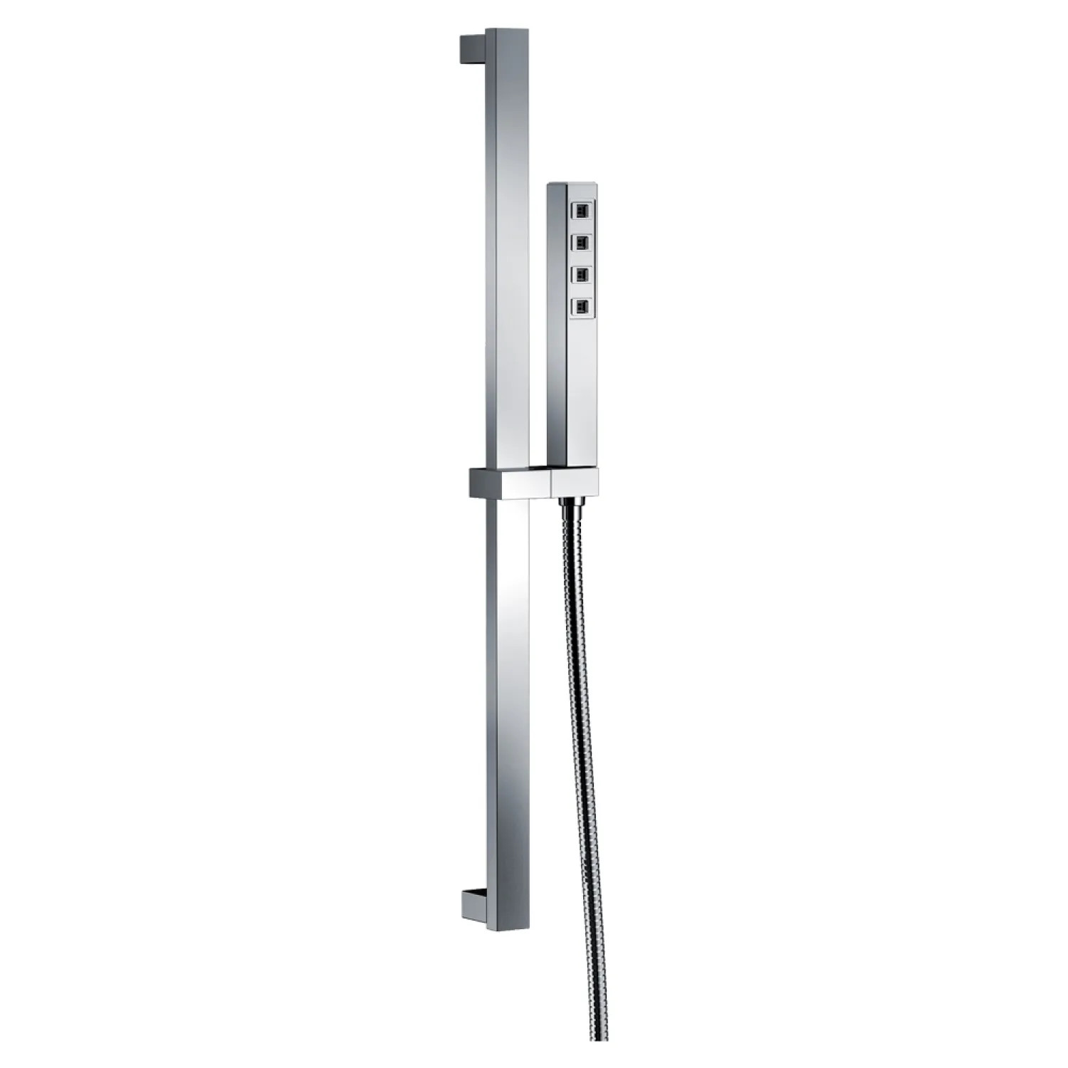 Delta 51567 Delta Ara Single-Setting Hand Shower with Slide Bar, H2Okinetic, Self-Cleaning, 1.75 GPM, Chrome - 51567