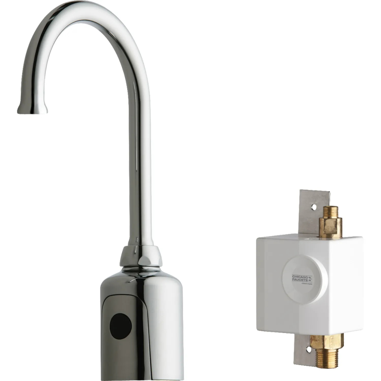 Chicago Faucet 116.935.AB.1 Chicago 116.935.AB.1 HyTronic Gooseneck Sink Faucet Sensor