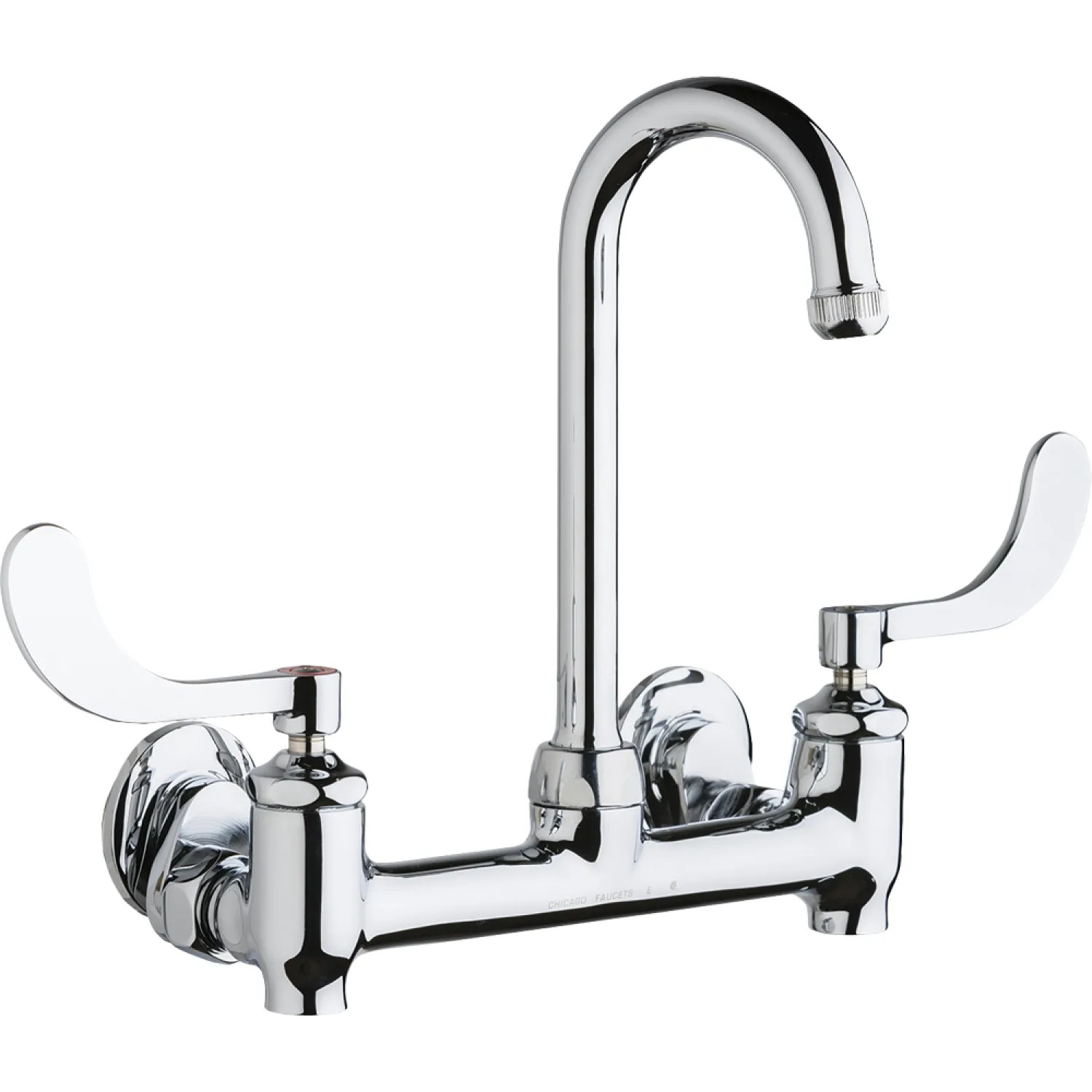 Chicago Faucet 640-GN1AE1-317YAB Chicago 640-GN1AE1-317YAB Water Sink Faucet with Supply Stops