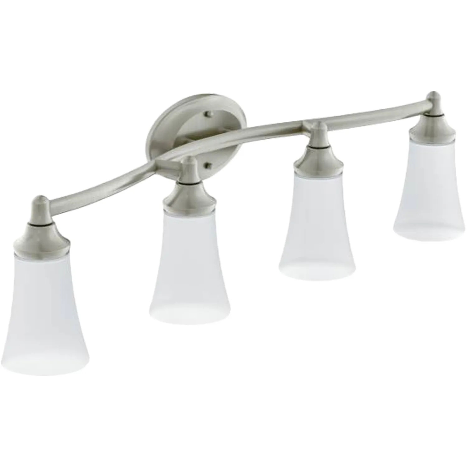 Moen YB2864BN Moen YB2864BN Brushed Nickel Eva Four-Globe Bath Light Fixture