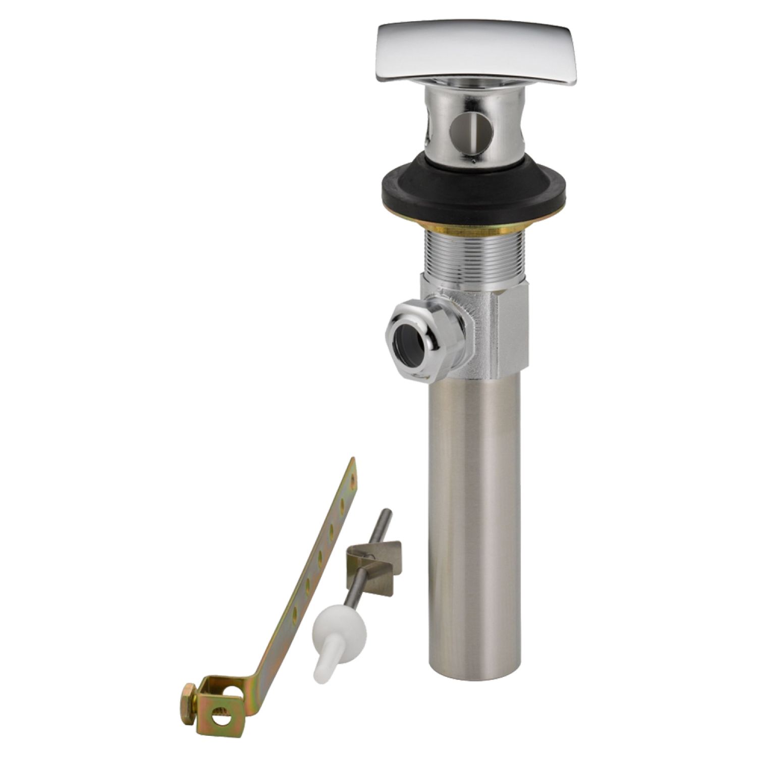 Delta 72177-SS Delta 72177-SS Brilliance Square Stainless Pop-Up Drain Assembly