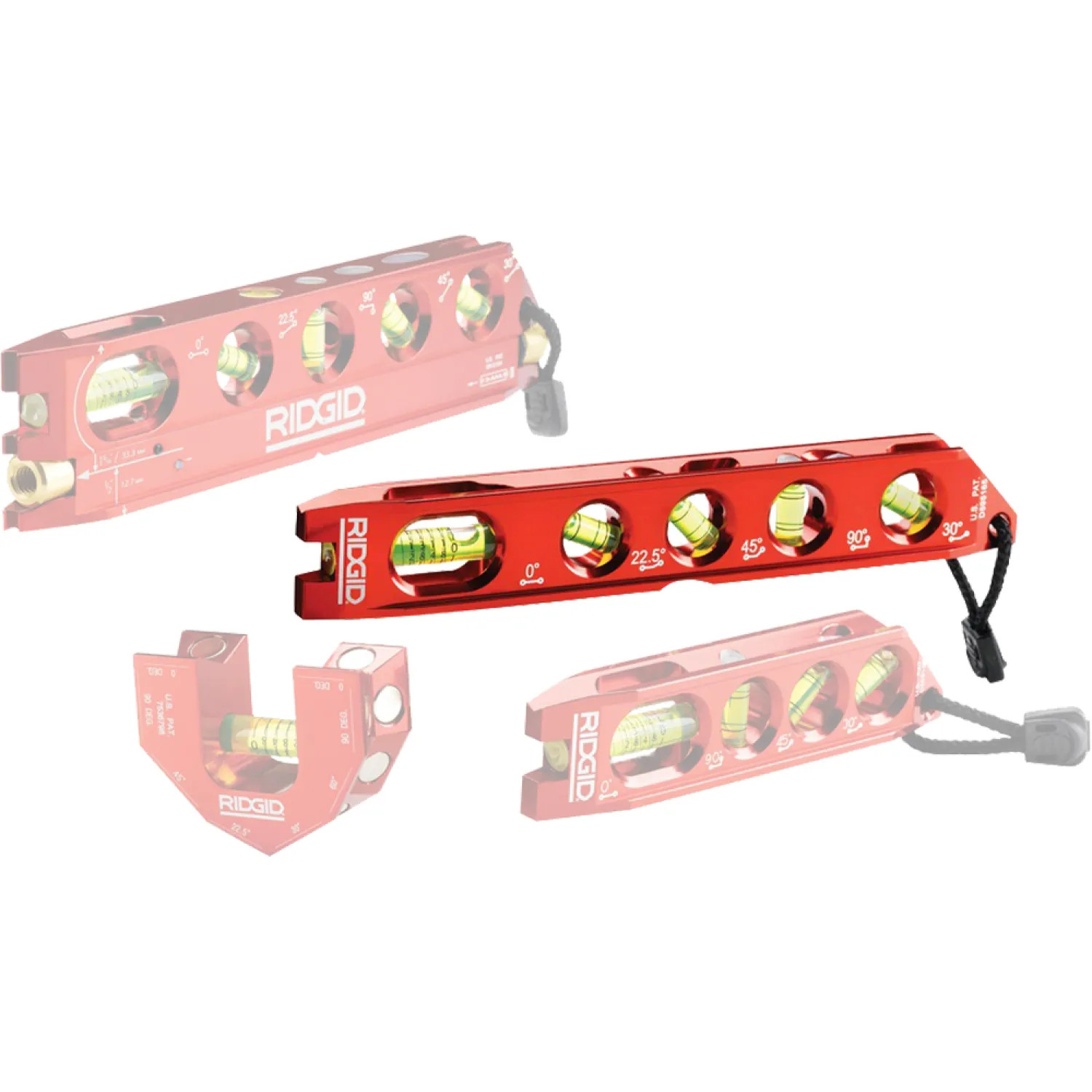 Ridgid 36248 RIDGID 36248 5-Vial Ultra Mag Torpedo Level