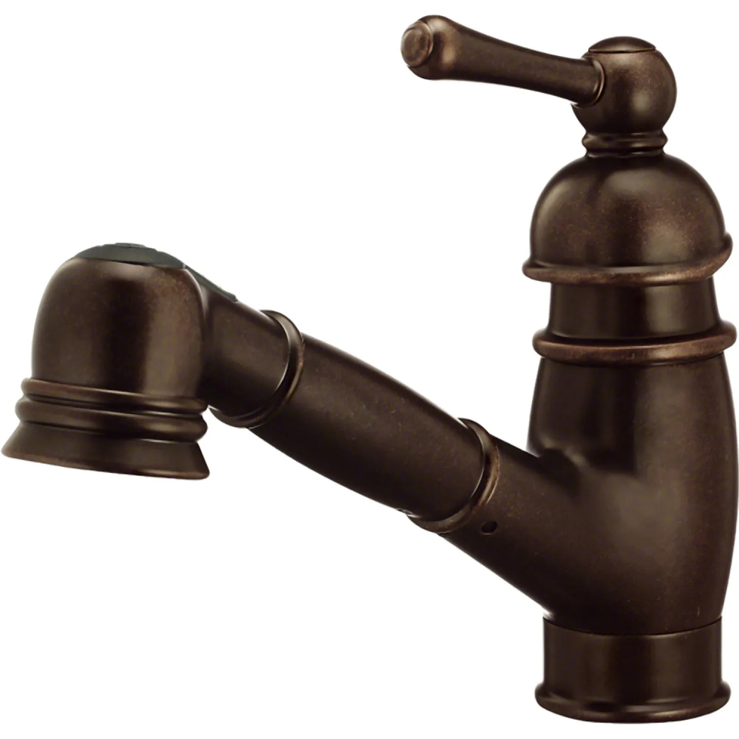 Danze D457014BR Danze Opulence Single-Handle Pull-Out Kitchen Faucet, Tumbled Bronze - D457014BR