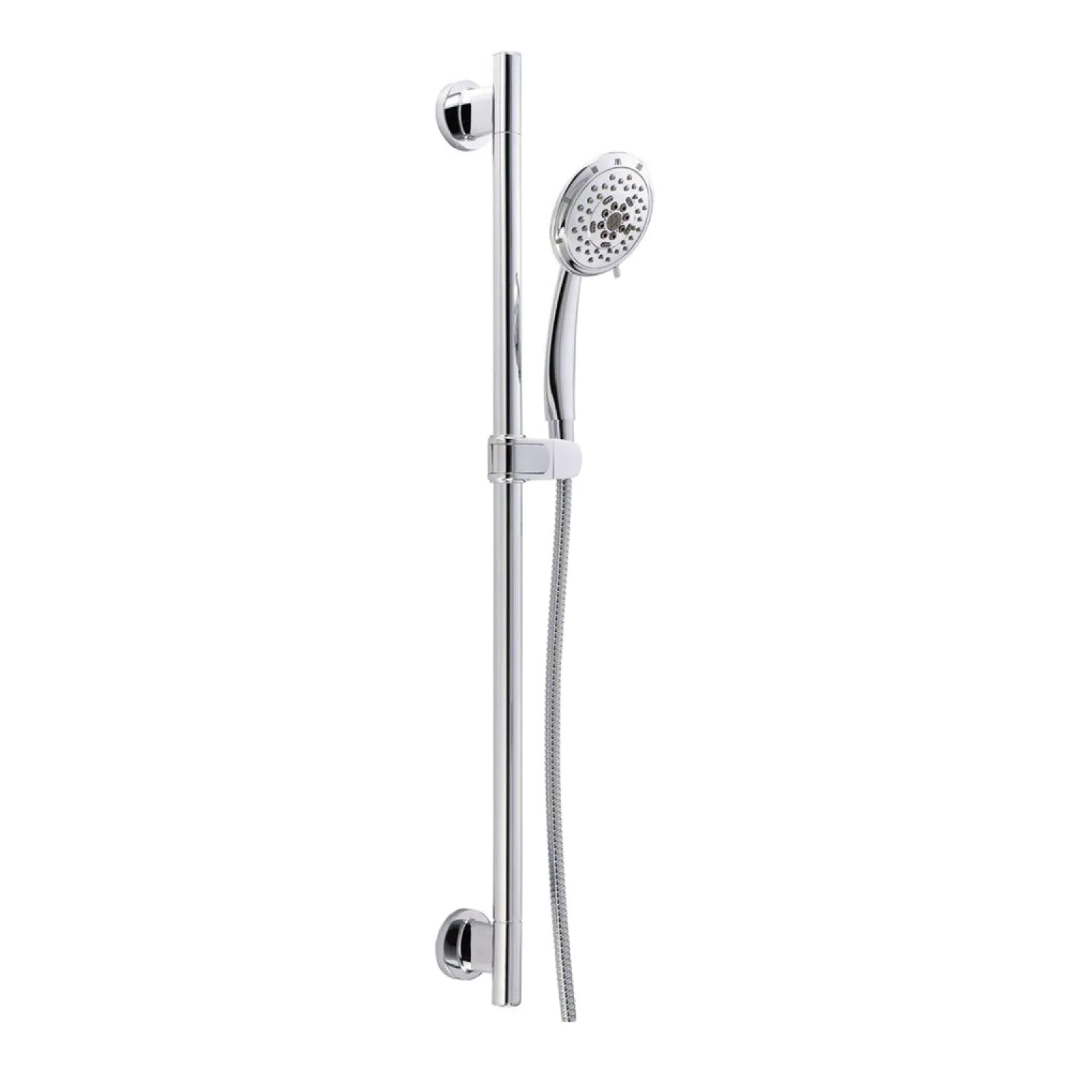 Danze D461736 Danze Versa 5-Function Hand Shower with 30in Slide Bar and 72in Metal Hose, 2.5 GPM, Chrome - D461736