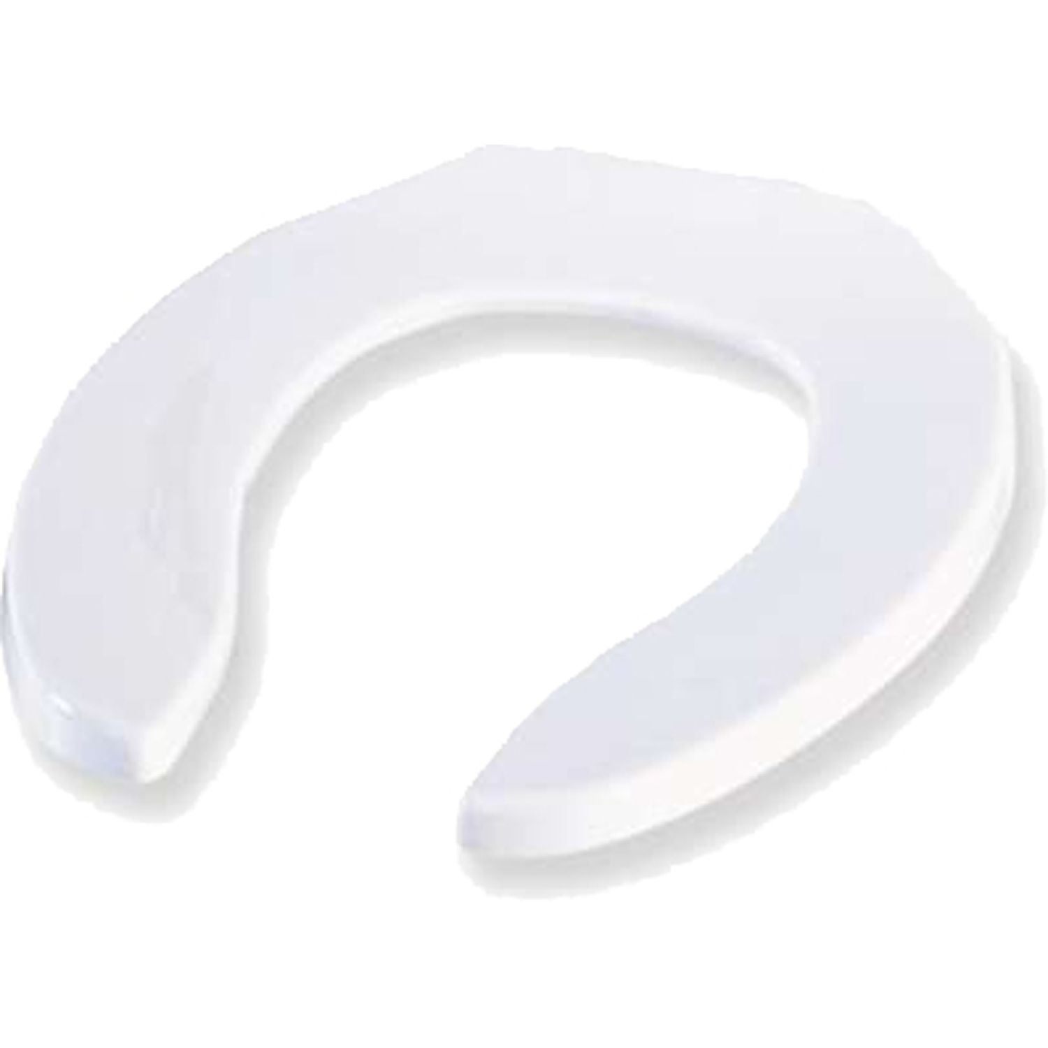 Bemis 1955SSCT-000 Bemis 1955SSCT-000 White Open Front Elongated Plastic Toilet Seat