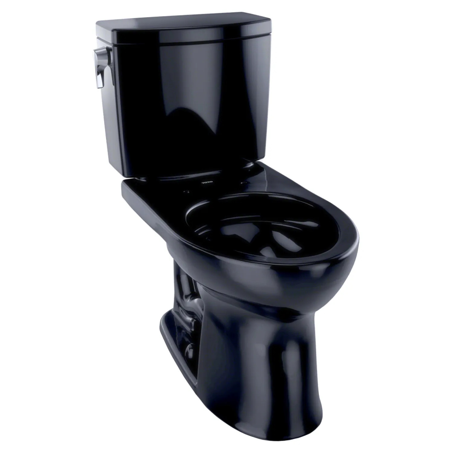 Toto CST454CUF#51 TOTO Drake II 1G Two-Piece Elongated 1.0 GPF Universal Height Toilet, Ebony - CST454CUF#51